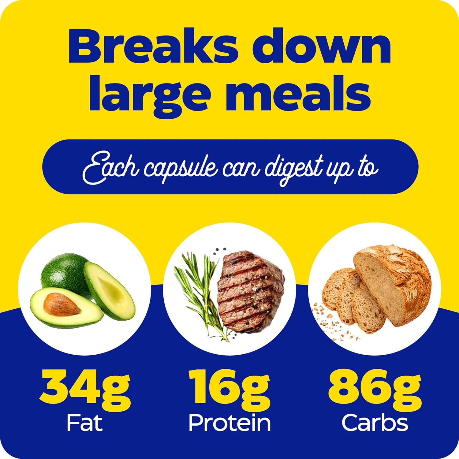 Enzymedica Digest Gold + ATPro, Maximum Strength Digestive Enzymes, Helps Digest Large Meals for Instant Bloating Relief, 90 Count - Medaid International