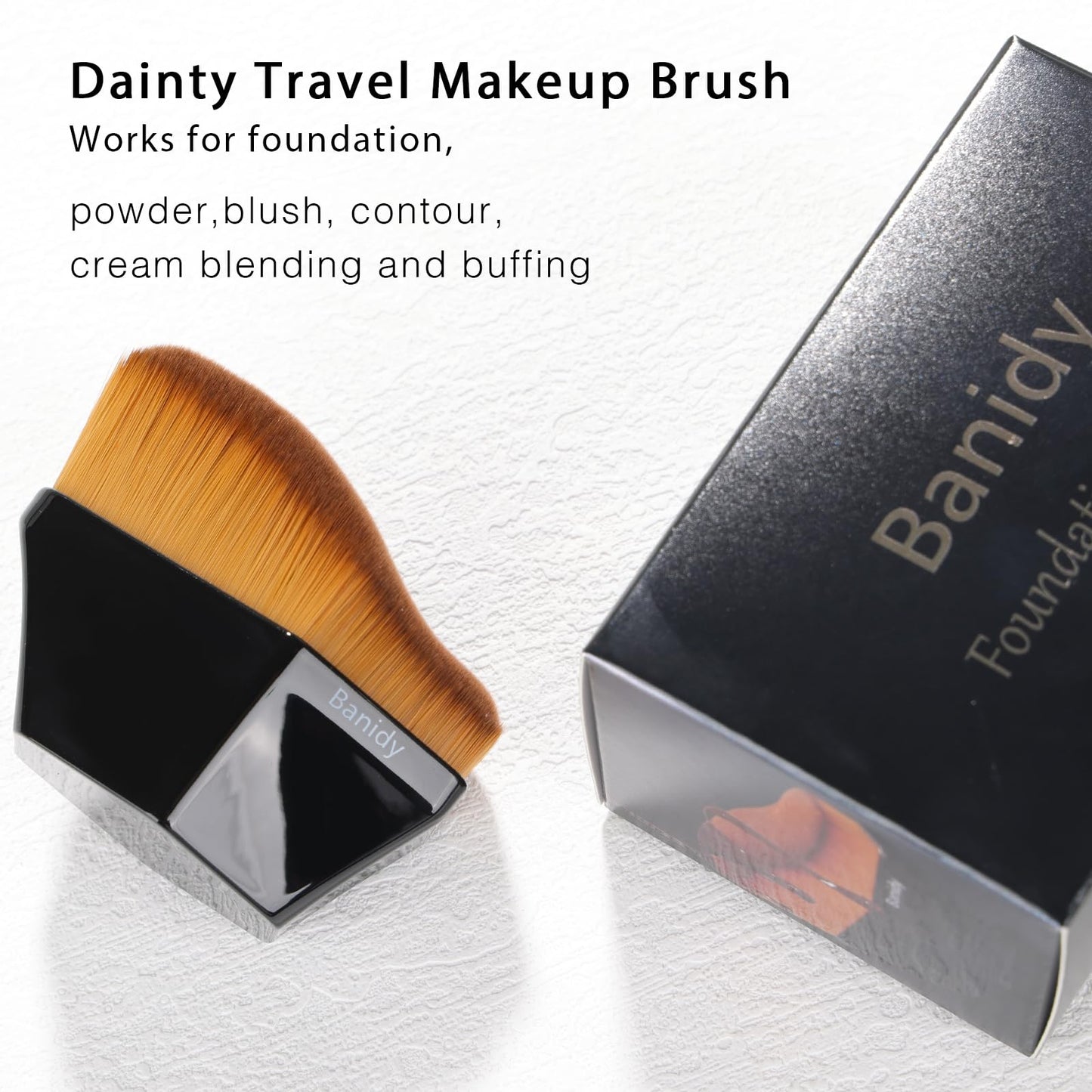 Premium Foundation Brush, Beauty Blender Brushes for Blending Liquid Hexagon Face Blush Liquid Powder Foundation Brush with Protective Case - Medaid International