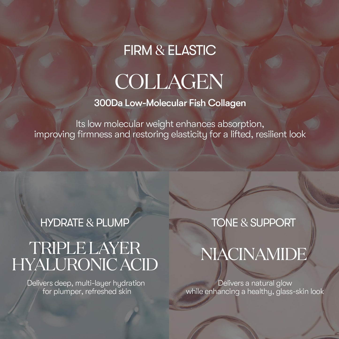 VT COSMETICS CICA Collagen Daily Mask 30 Sheets, 300Da Low Molecular Collagen for Skin Elasticity, Hydrating & Firming, Pink Collagen Essence, Korean Face Mask - Medaid International