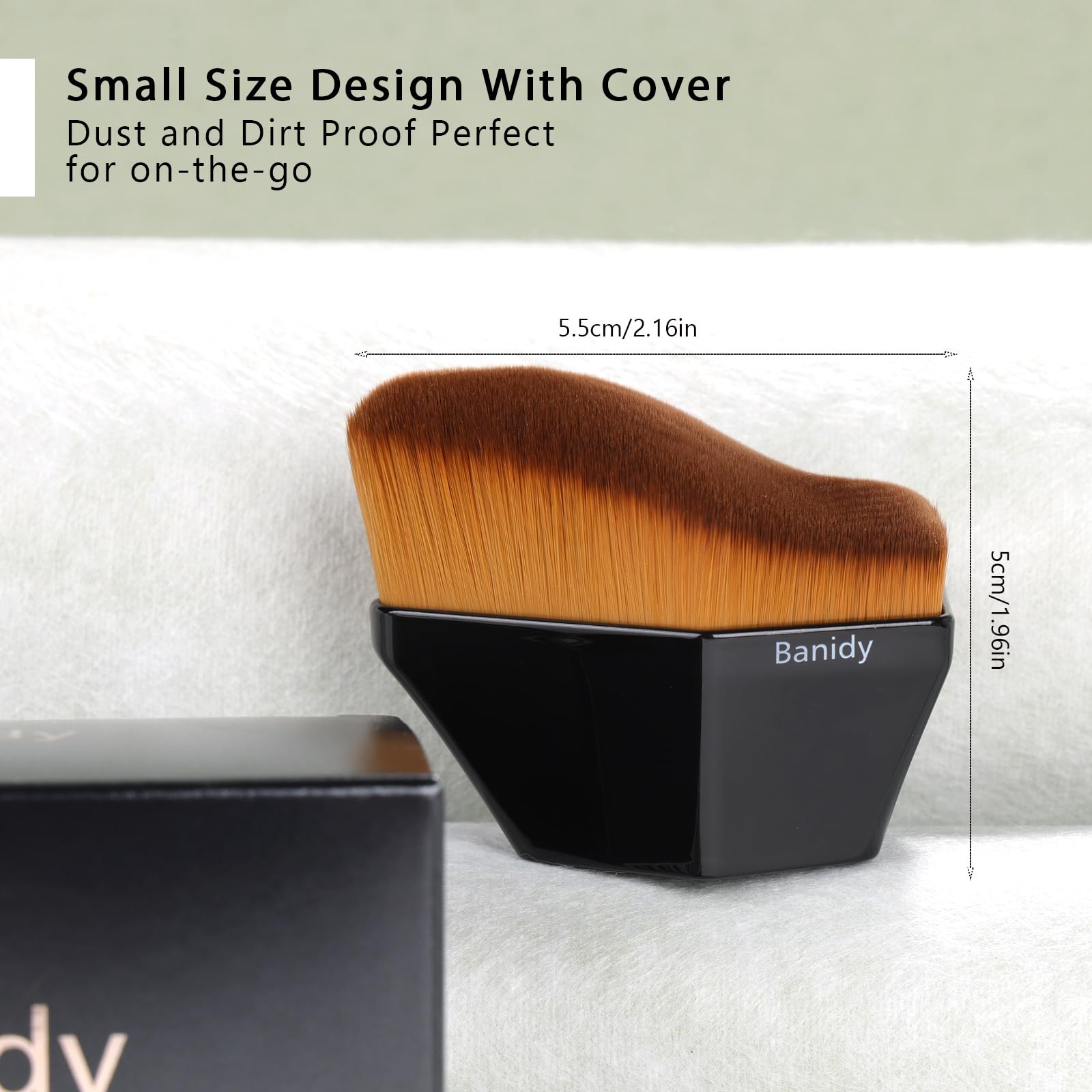 Premium Foundation Brush, Beauty Blender Brushes for Blending Liquid Hexagon Face Blush Liquid Powder Foundation Brush with Protective Case - Medaid International