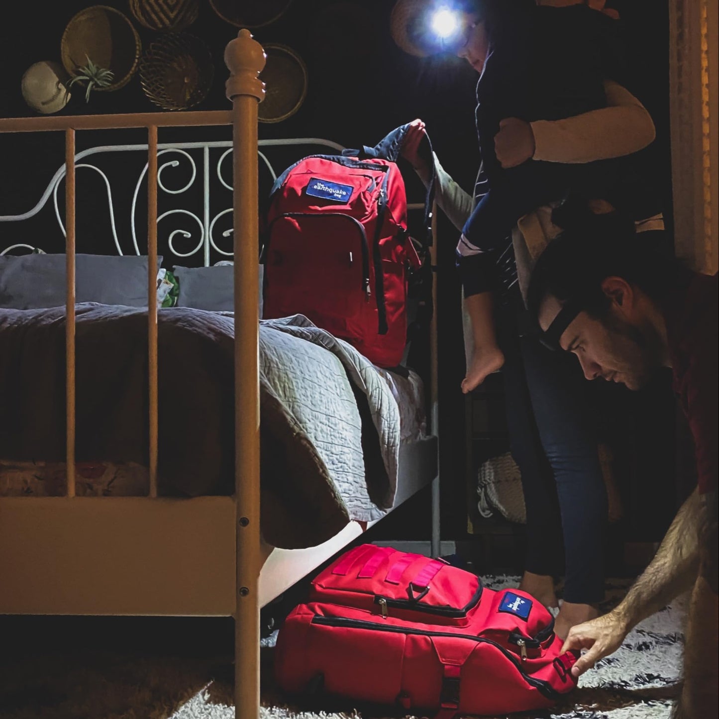 Complete Earthquake Bag - Emergency Kit for Earthquakes, Hurricanes, Wildfires and Other Disasters - Built for 2 Person for a 3 Day Period