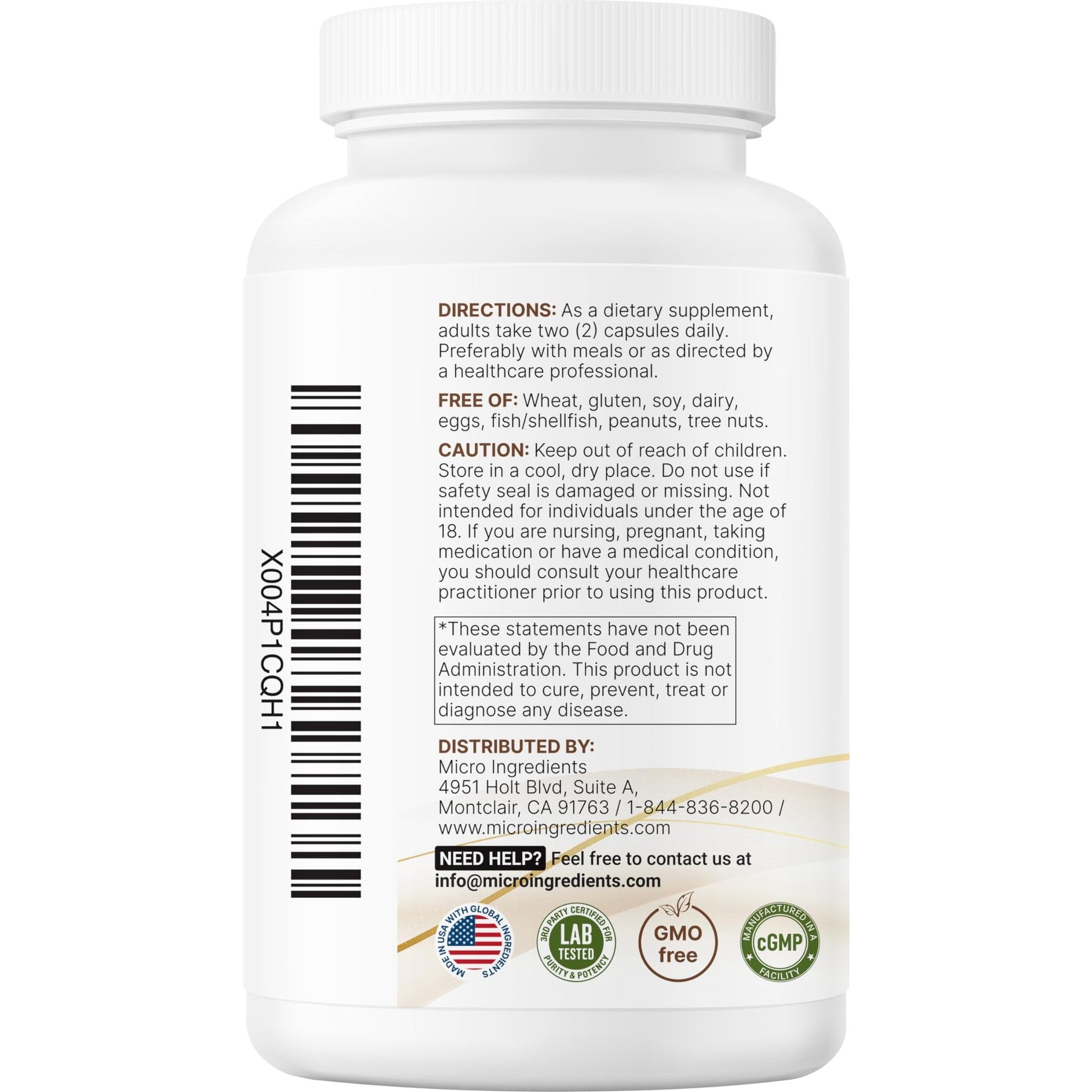Micro Ingredients Hair Growth Vitamins for Women & Men, 120 Capsules | 14-in-1 Formula with Biotin, Collagen, Keratin, Saw Palmetto & More | Thicker, Fuller, Nourishes Thinning & Loss Hair Support - Medaid International