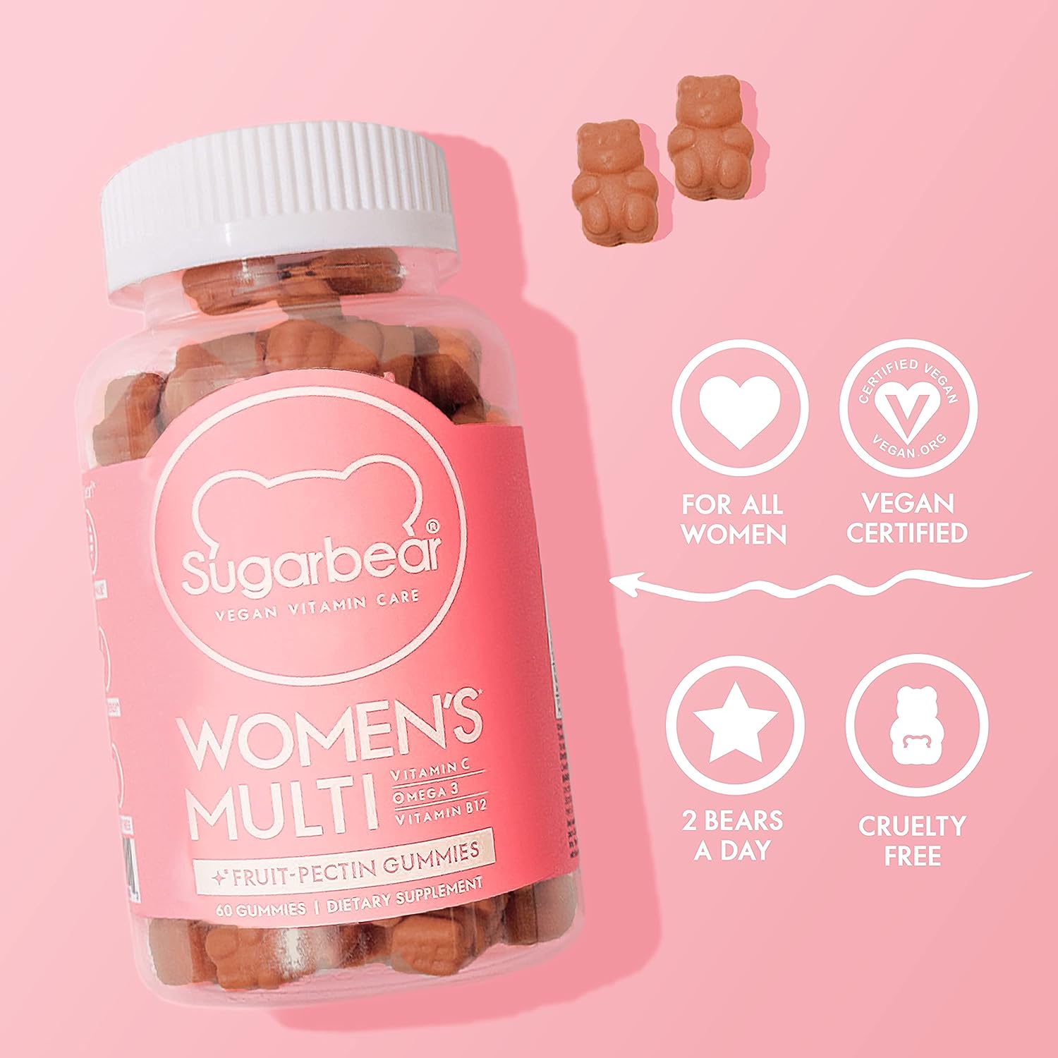 Sugarbear - Women's MultiVitamin Gummies | 1 Month - Medaid International