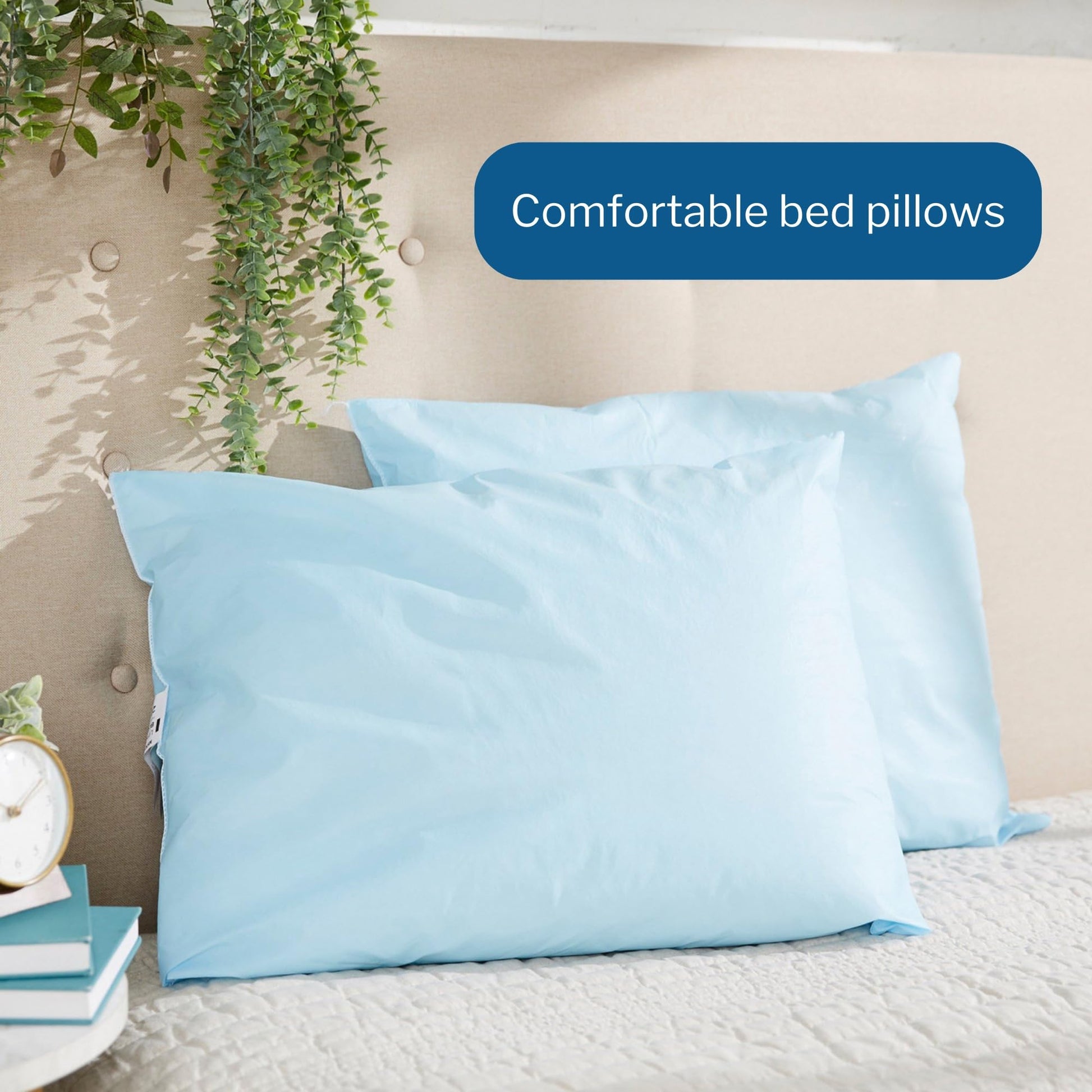 McKesson Medical Pillow [1 Count] Limited Reusable Hospital Bed Pillows, Fluid Moisture and Stain-Resistant, Blue, 20 in x 26 in - Medaid International