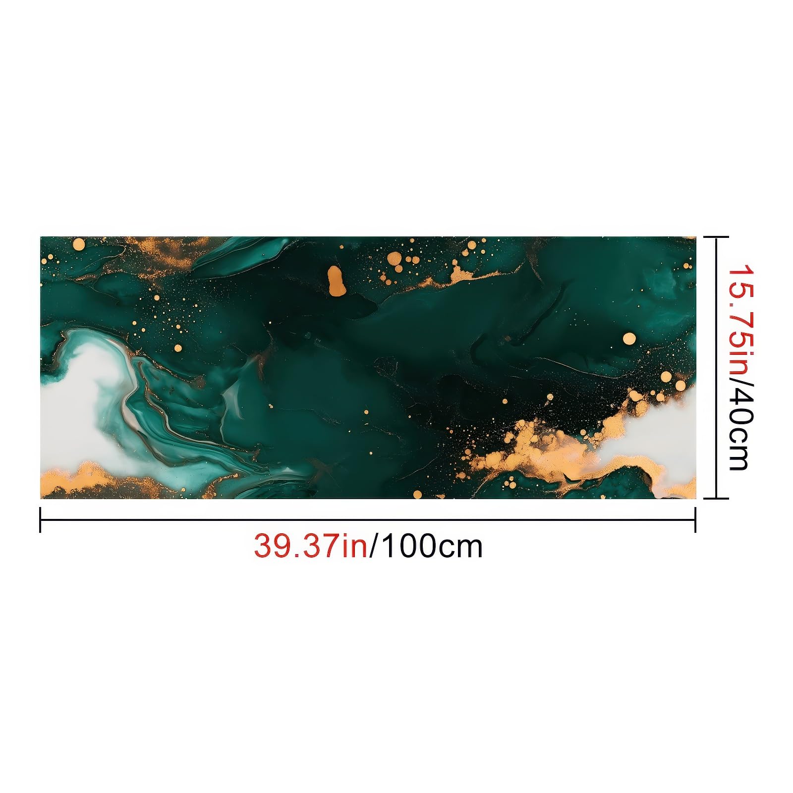 HOMETITUTE Green Gold Marble Wallpaper Gem Green Marble Contact Paper Vinyl Self-Adhesive Removable Counter Peel and Stick Wall Paper for Refurbishment Wall Countertop Cabinets Furniture 15.7"x39.4" - Medaid International