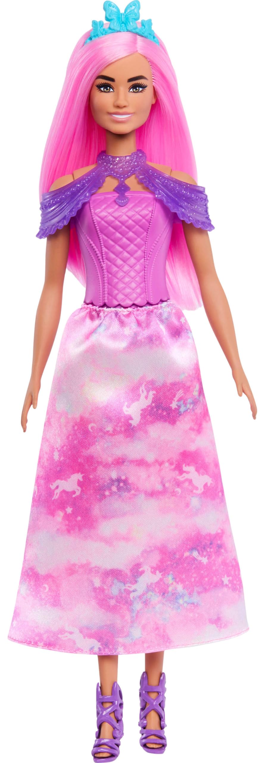 Barbie Advent Calendar with Doll & 24 Surprise Toy Accessories Including Unicorn & Pets, Transform Fashion Doll into Mermaid, Fairy & More - Medaid International