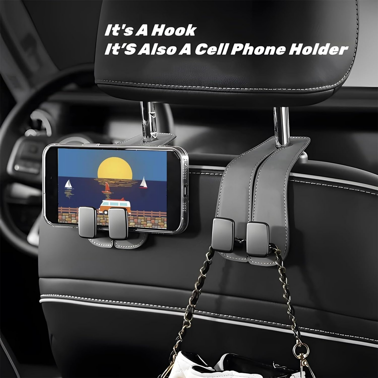 Leather Car Seat Hooks - Medaid International