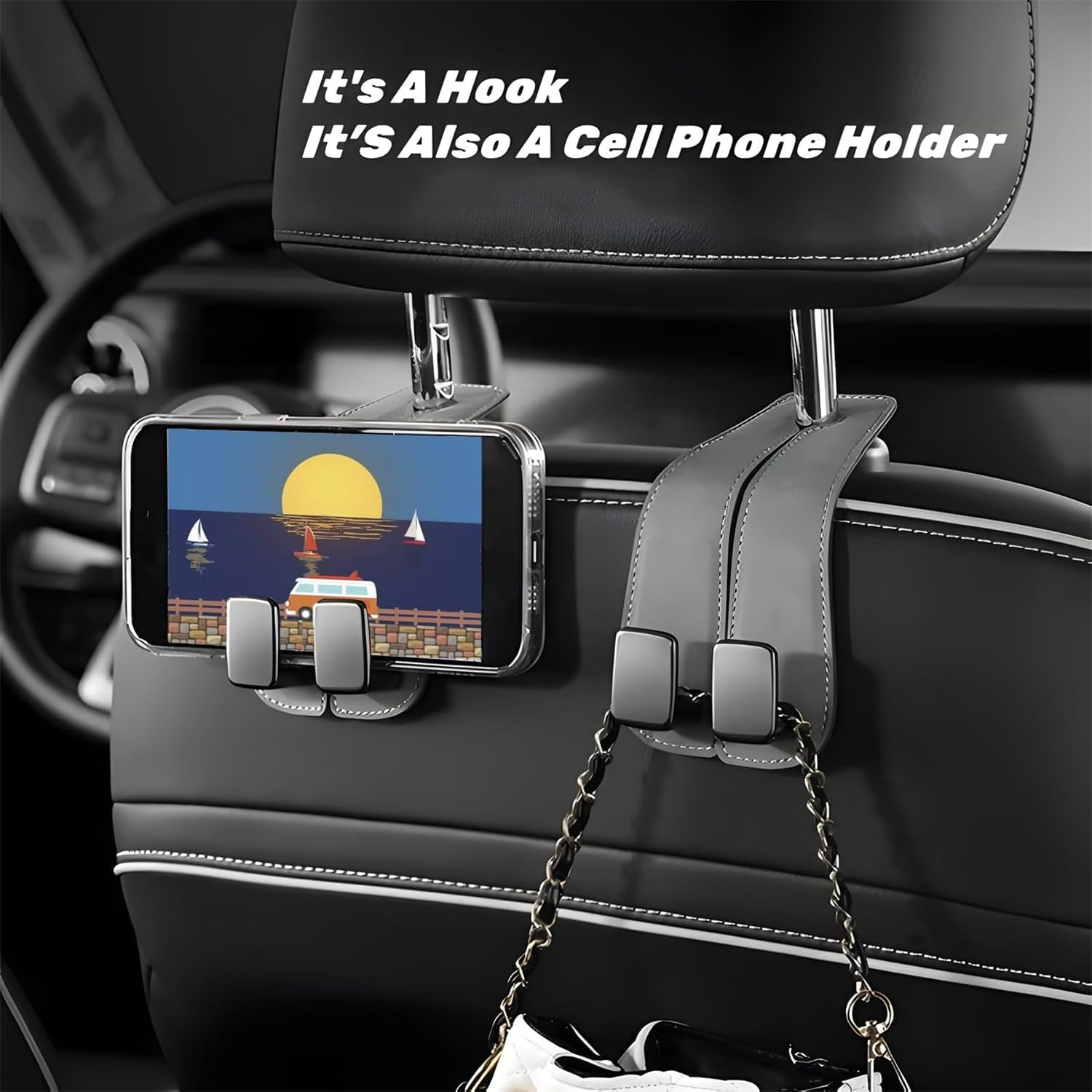 Leather Car Seat Hooks - Medaid International