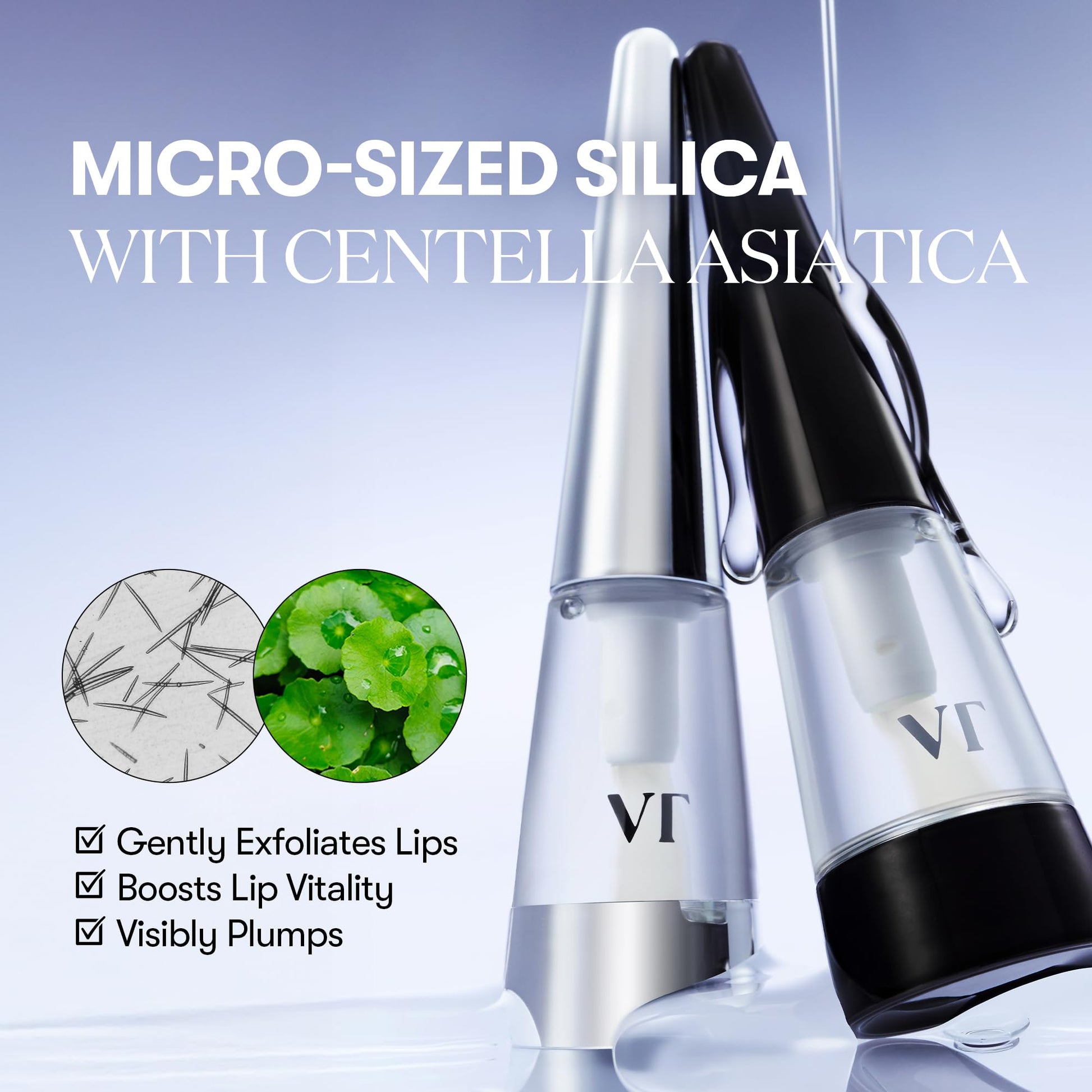 VT COSMETICS Reedle Shot Lip Plumper, Hydrating & Volumizing Clear Lip Gloss, Microneedling Effect & Hyaluronic Acid for Fuller, Smoother Lips, Stocking Stuffers, 0.15 oz (4.3 g) (Beginner) - Medaid International