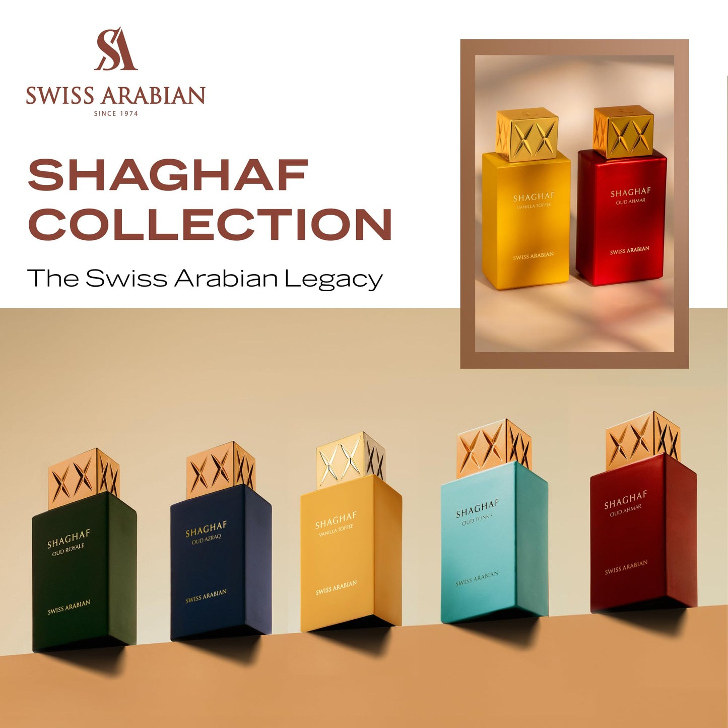 Swiss Arabian Shaghaf Oud Ahmar - Luxury Products From Dubai - Long Lasting And Addictive Personal EDP Spray Fragrance - Seductive, Signature Aroma - The Luxurious Scent Of Arabia - 2.5 oz - Medaid International
