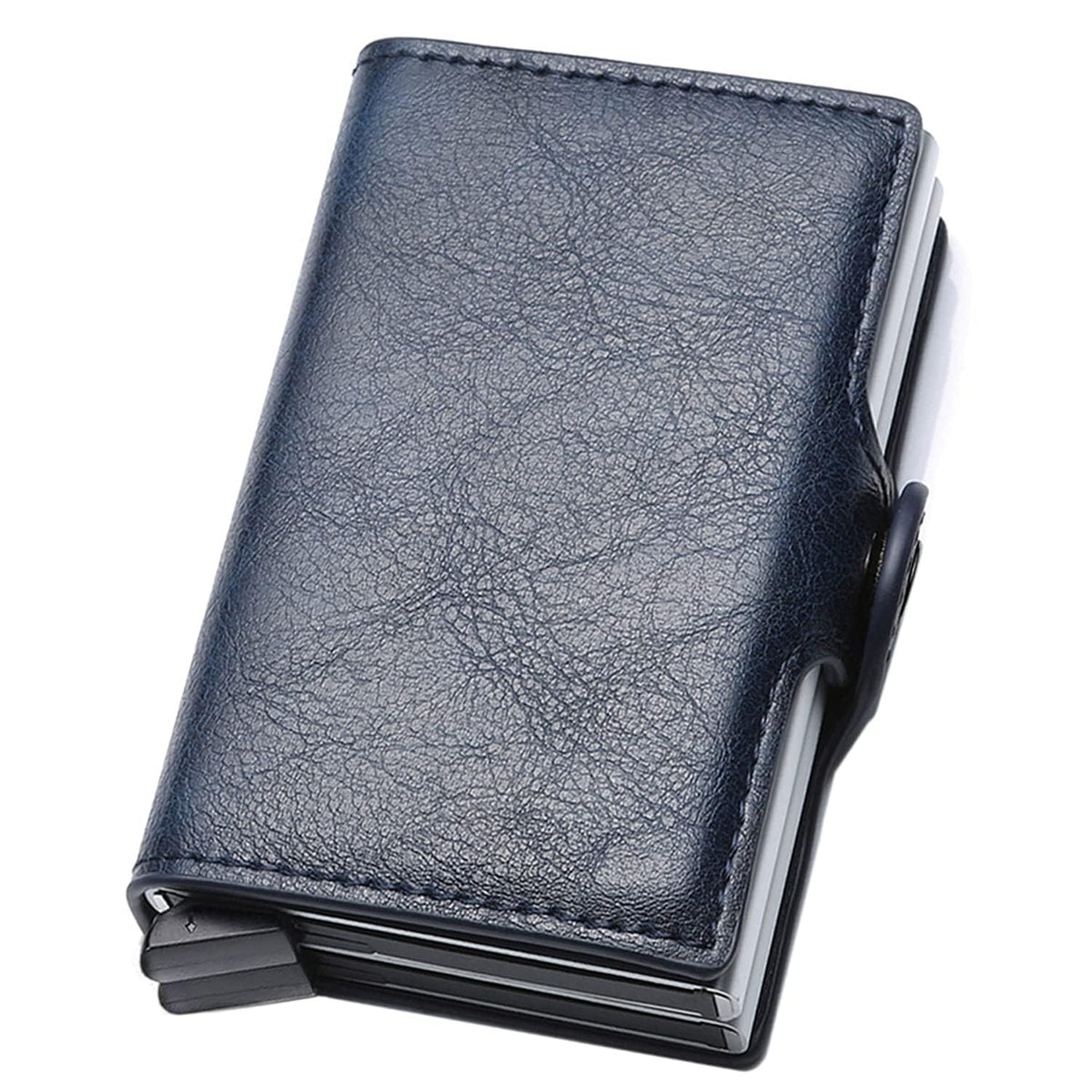 KASTWAVE Card Holder, Men Credit Card Holder, Slim Card Case Front Pocket Anti-theft-RFID Auto Pop up Travel Thin Wallets for Men