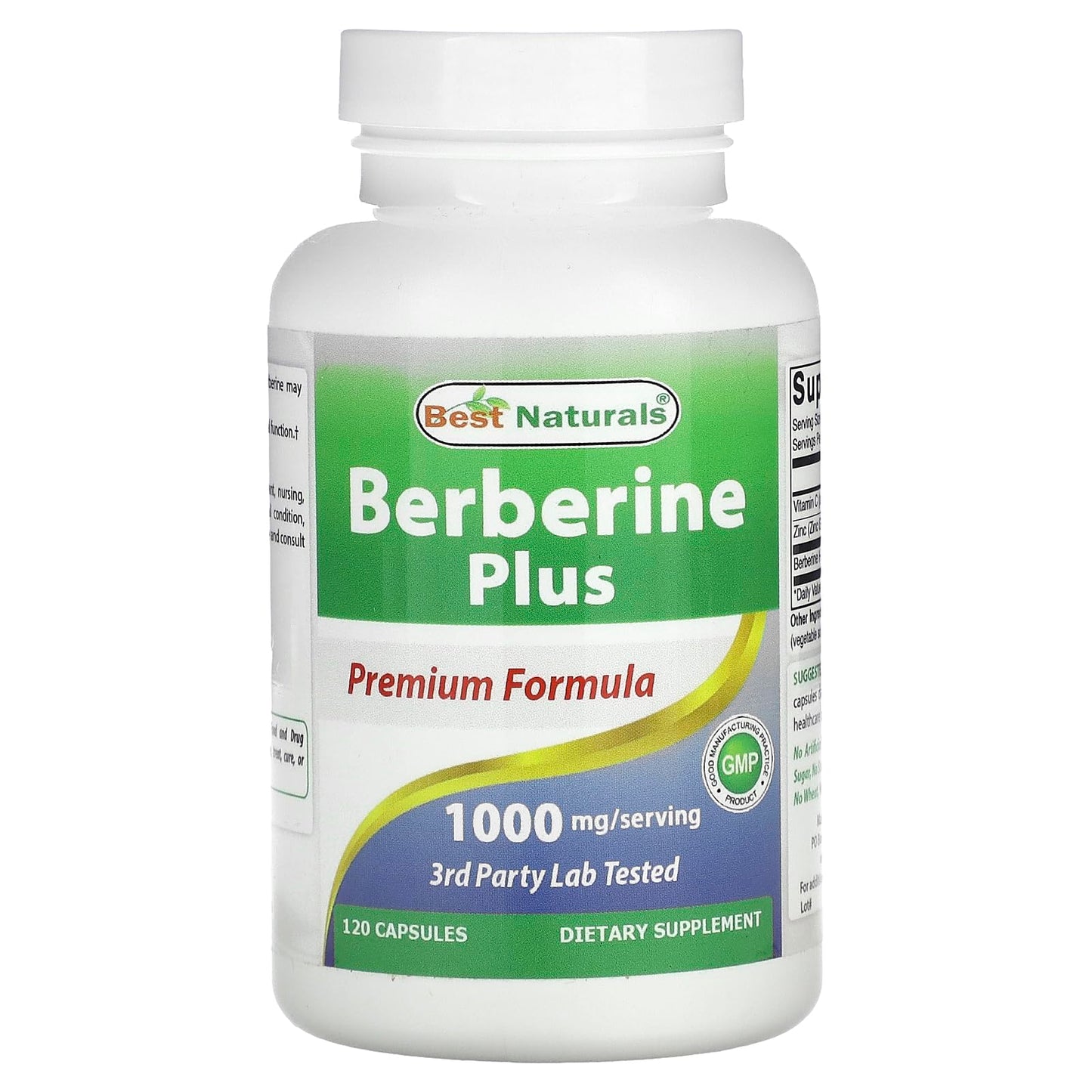 Best Naturals Berberine Plus 1000mg per Serving 120 Capsules - Medaid International
