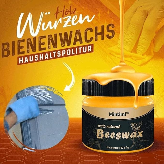 Natural Beeswax Wood Polish – Furniture & Floor Care Wax