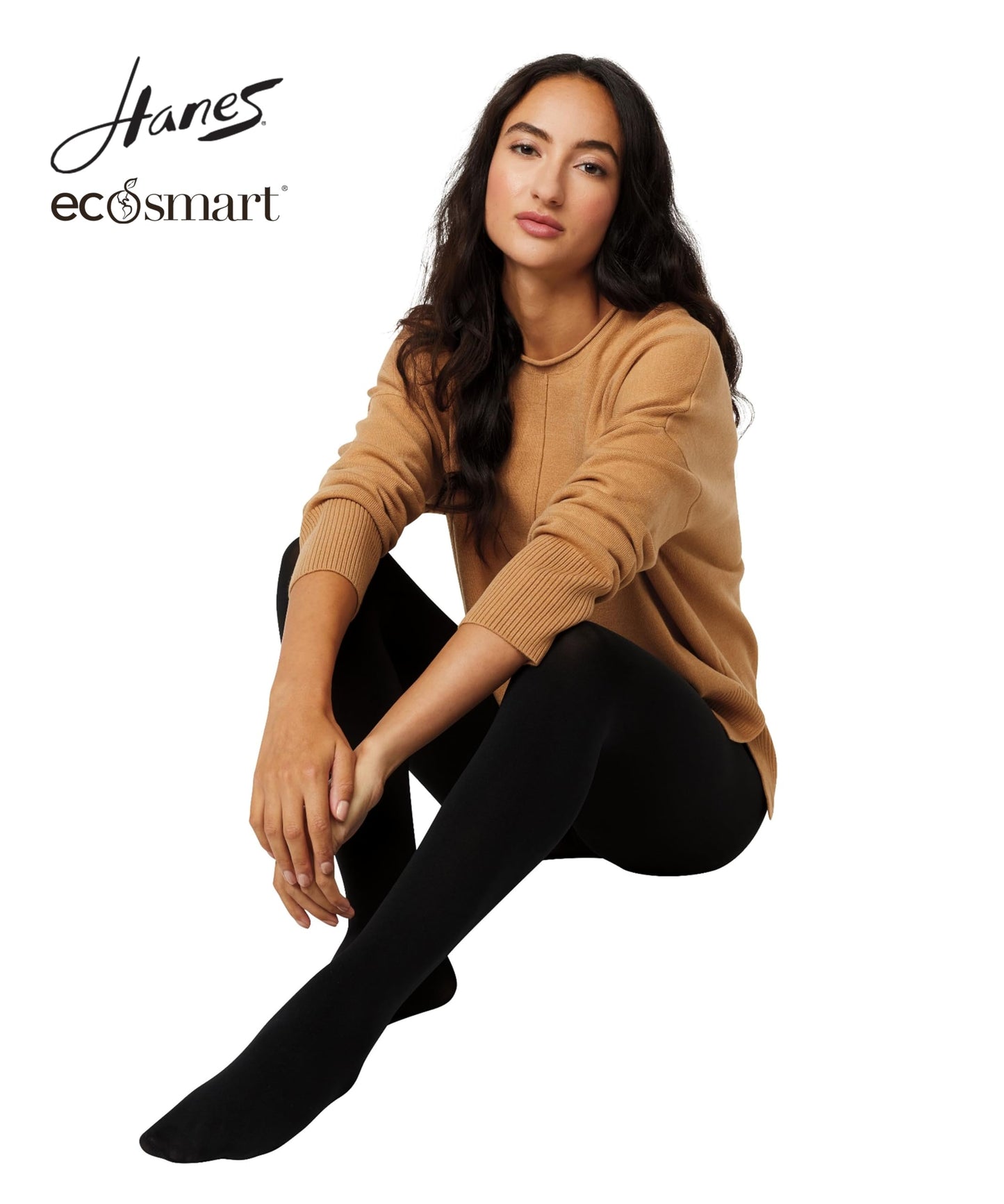 Hanes EcoSmart Blackout Tights, Same to Waist, Sheer Toe, Black, Size Small (Pack of 1) - Medaid International
