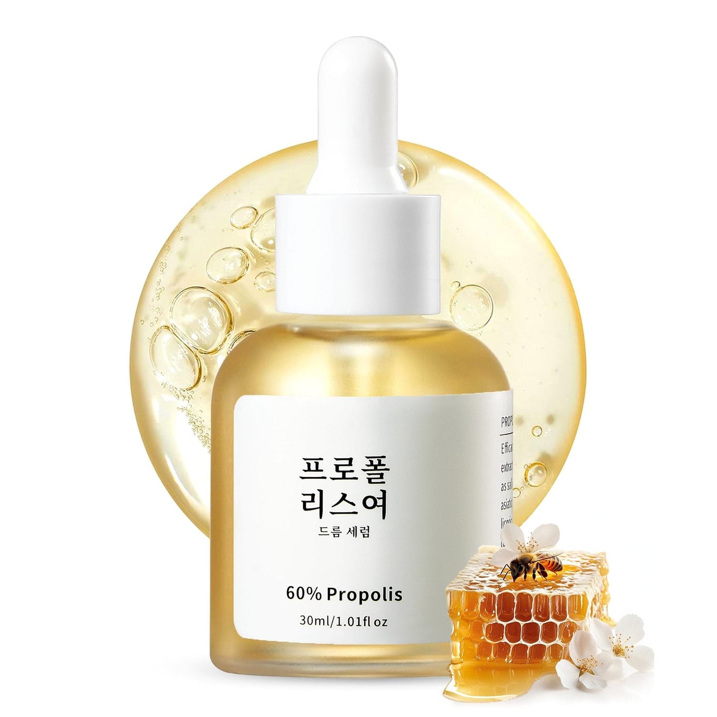 Propolis and Niacinamide Hydrating Facial Soothing Moisturizer, Glow Boosting Serum for Face for Acne-prone&Sensitive skin, Minimize breakouts, Korean skincare 30ml, 1 fl.oz - Medaid International
