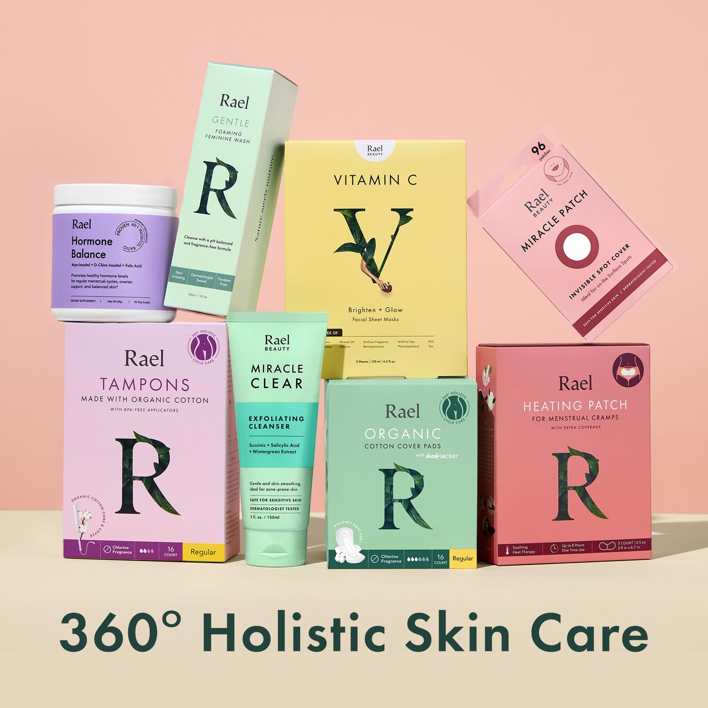Rael Face Mask Skin Care, Collagen Face Masks - Bamboo Facial Sheet Mask, Korean Skincare, with Collagen Essence and Fruit Extracts, Nourishing and Moisturizing, All Skin Types (Collagen, 5 Sheets) - Medaid International