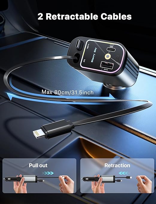 Starlight Retractable Car Charger