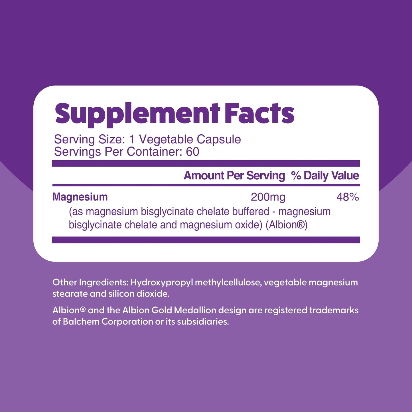 Feel Great Magnesium Bisglycinate – High Absorption, Buffered & Chelated Magnesium for Muscle, Bone & Joint Support – 60 Easy-to-Swallow Vegan Capsules - Medaid International