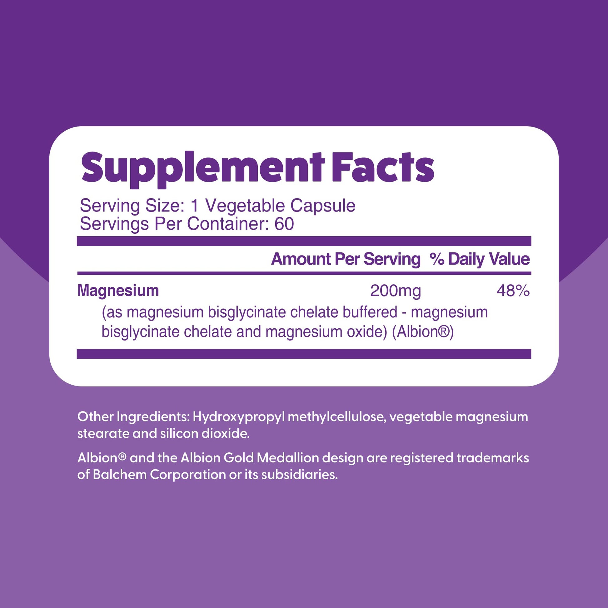 Feel Great Magnesium Bisglycinate – High Absorption, Buffered & Chelated Magnesium for Muscle, Bone & Joint Support – 60 Easy-to-Swallow Vegan Capsules - Medaid International