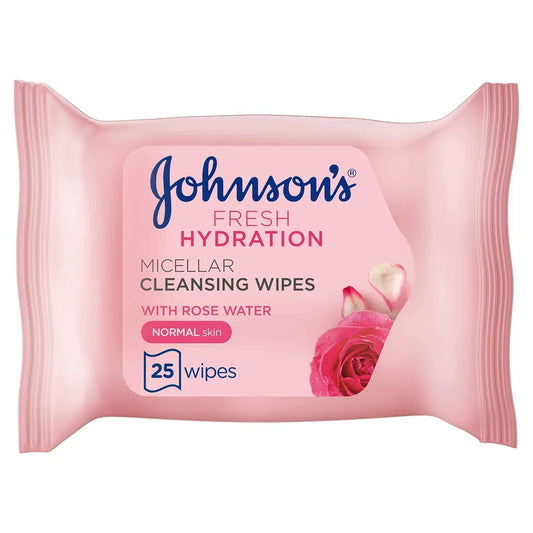 Johnson's Makeup Be Gone Micellar Cleansing Wipes With Rose Water (25wipes)