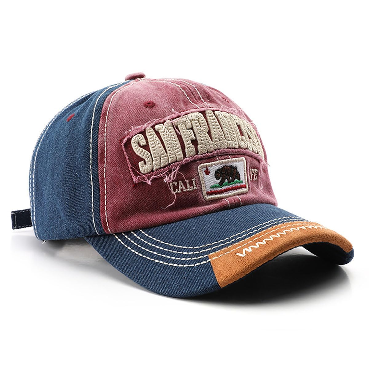 TERRIFI Embroidered Baseball Cap, Retro Distressed Baseball Cap, Suitable for Trucker Hiking Outdoor Sports Baseball Cap
