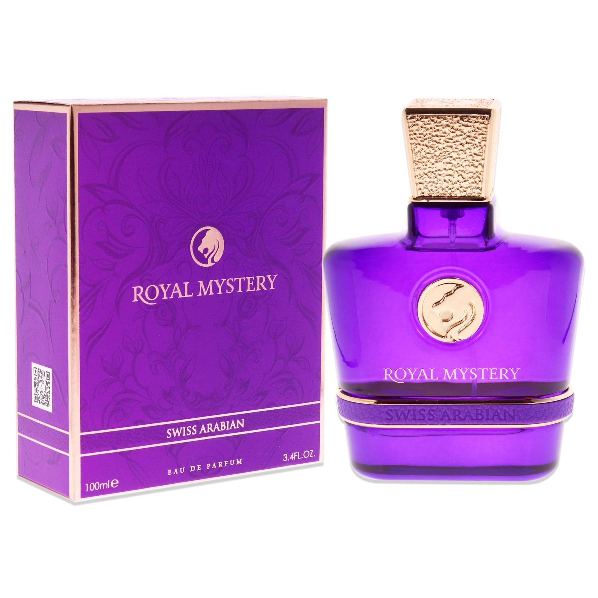 Swiss Arabian Royal Mystery - Luxury Products From Dubai - Long Lasting, Addictive Personal EDP Spray Fragrance - Seductive Signature Aroma - 3.4 Oz - Medaid International