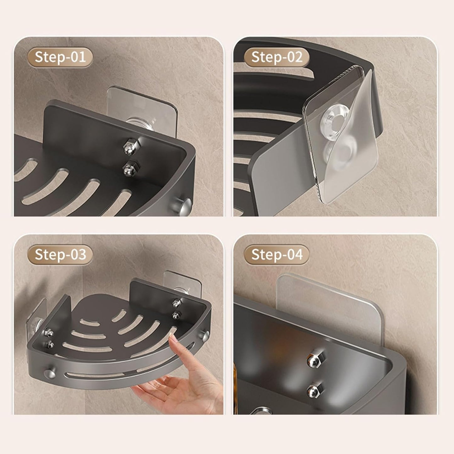 2 pcs Bathroom Shower Organizer, Shower Storage Rack