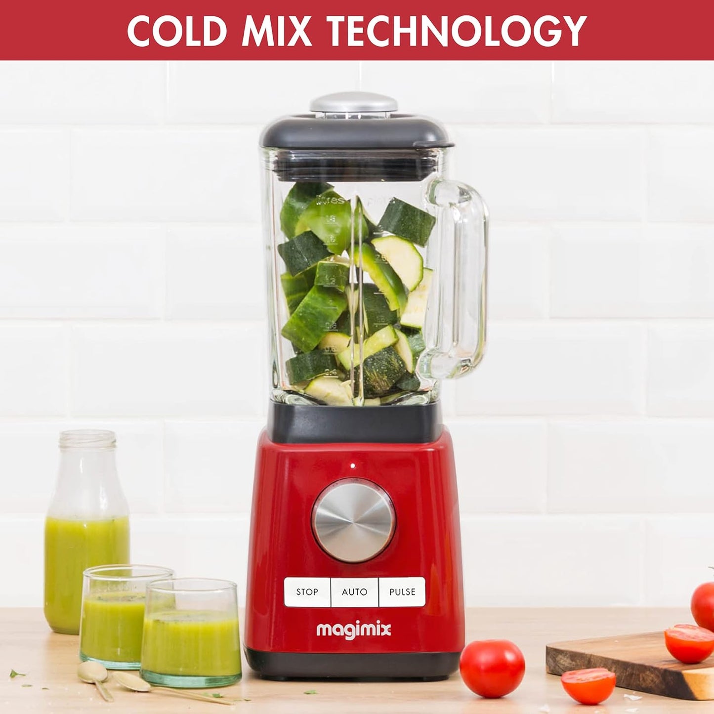 Magimix Blender 1.8L 1200W Red