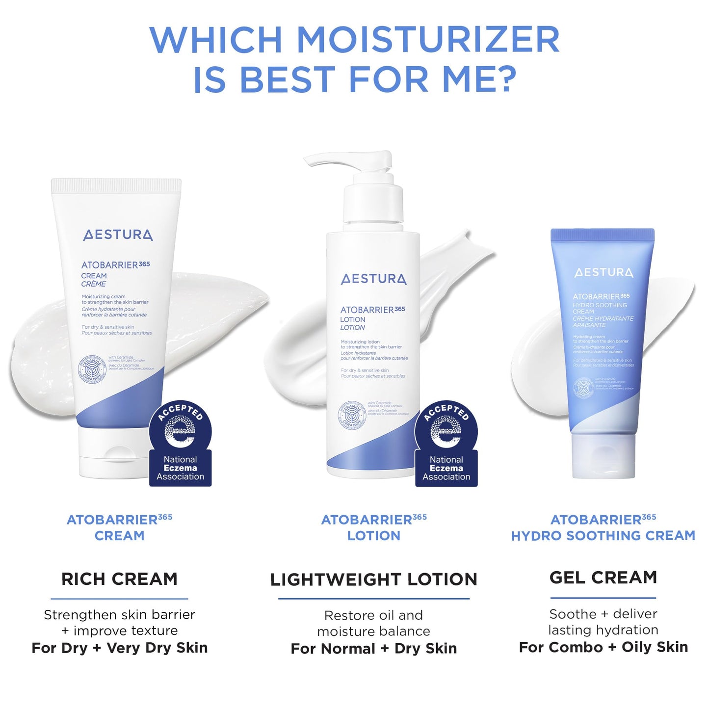 AESTURA ATOBARRIER365 Cream with Ceramides, Korean Face Moisturizer for Barrier Repair | 120H lasting Hydration, Ceramide Capsules, Dry & Sensitive Skin, Non-comedogenic, 80 mL / 2.70 fl.oz. - Medaid International