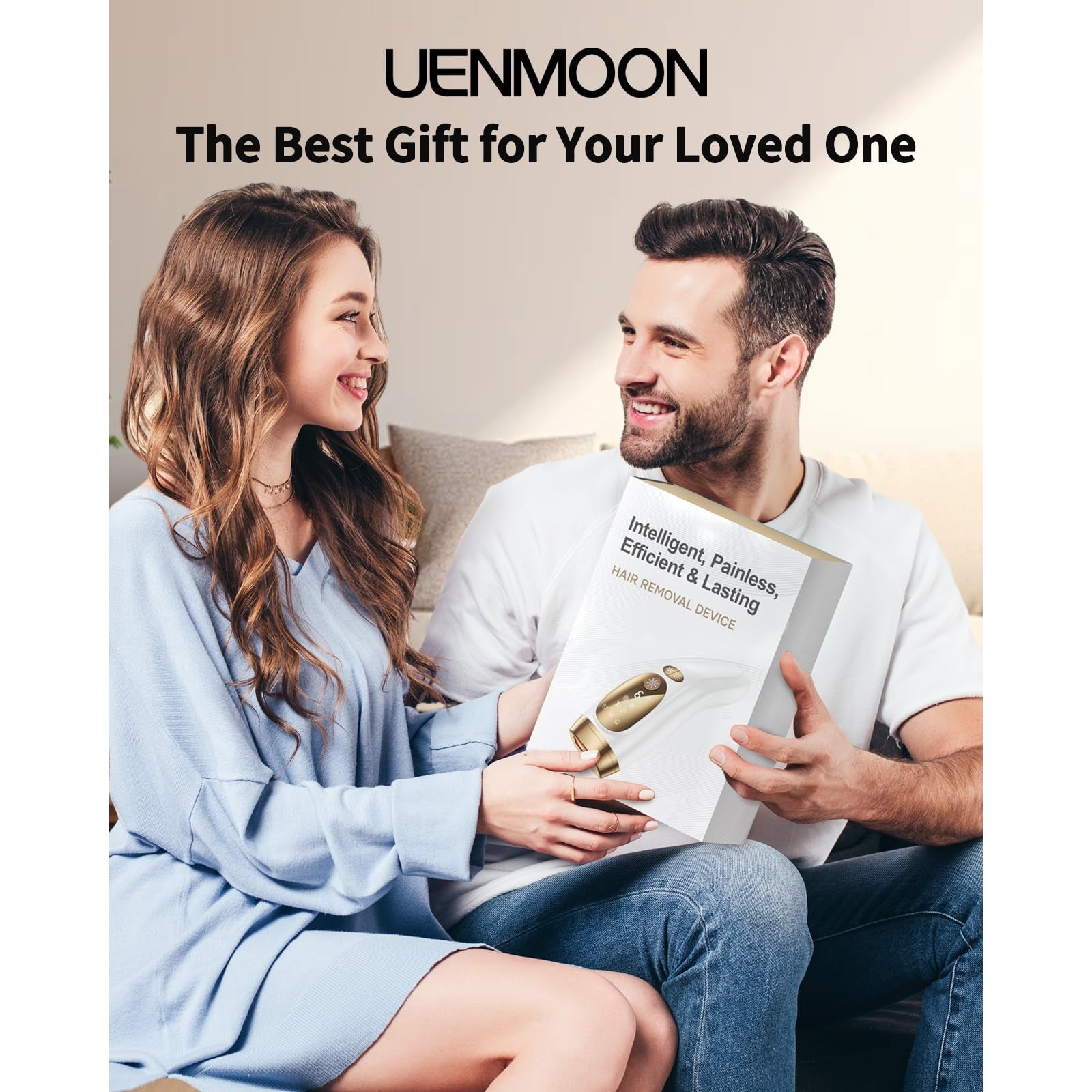 UENMOON Laser Hair Removal for Women and Men - IPL Hair Removal with Ice-Cooling System for Painless & Long-Lasting Result, Whole Body Hair Removal - Medaid International
