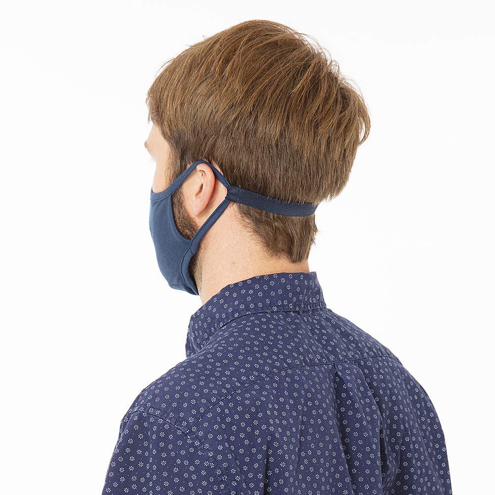 Case-Mate Safe+Mate x Cloth Face Mask - Washable & Reusable - Adult L/XL - Cotton - Includes Filter - Black - Medaid International