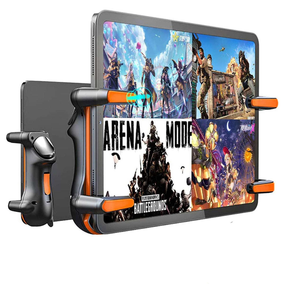 TERRIFI PUBG Mobile Game Controller Trigger with Rapid Fire, 4 Finger Gaming Grip, Joystick L1R1, Wireless Gamepad for iPad, Tablet, Android, ios