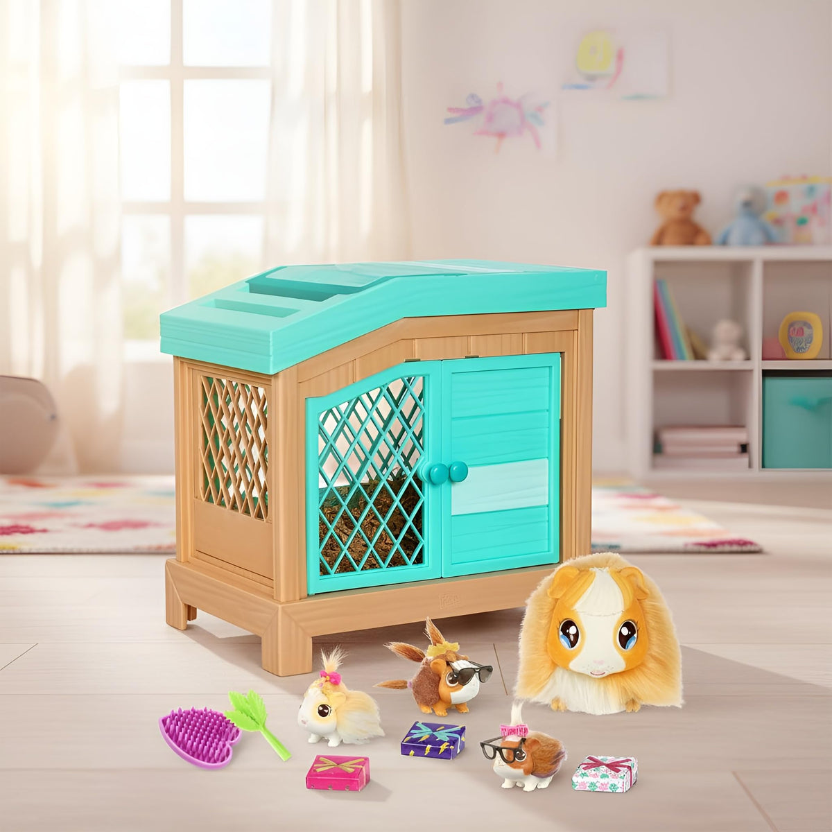 Little Live Pets Mama Guinea Pig and Her Hutch Interactive Toy