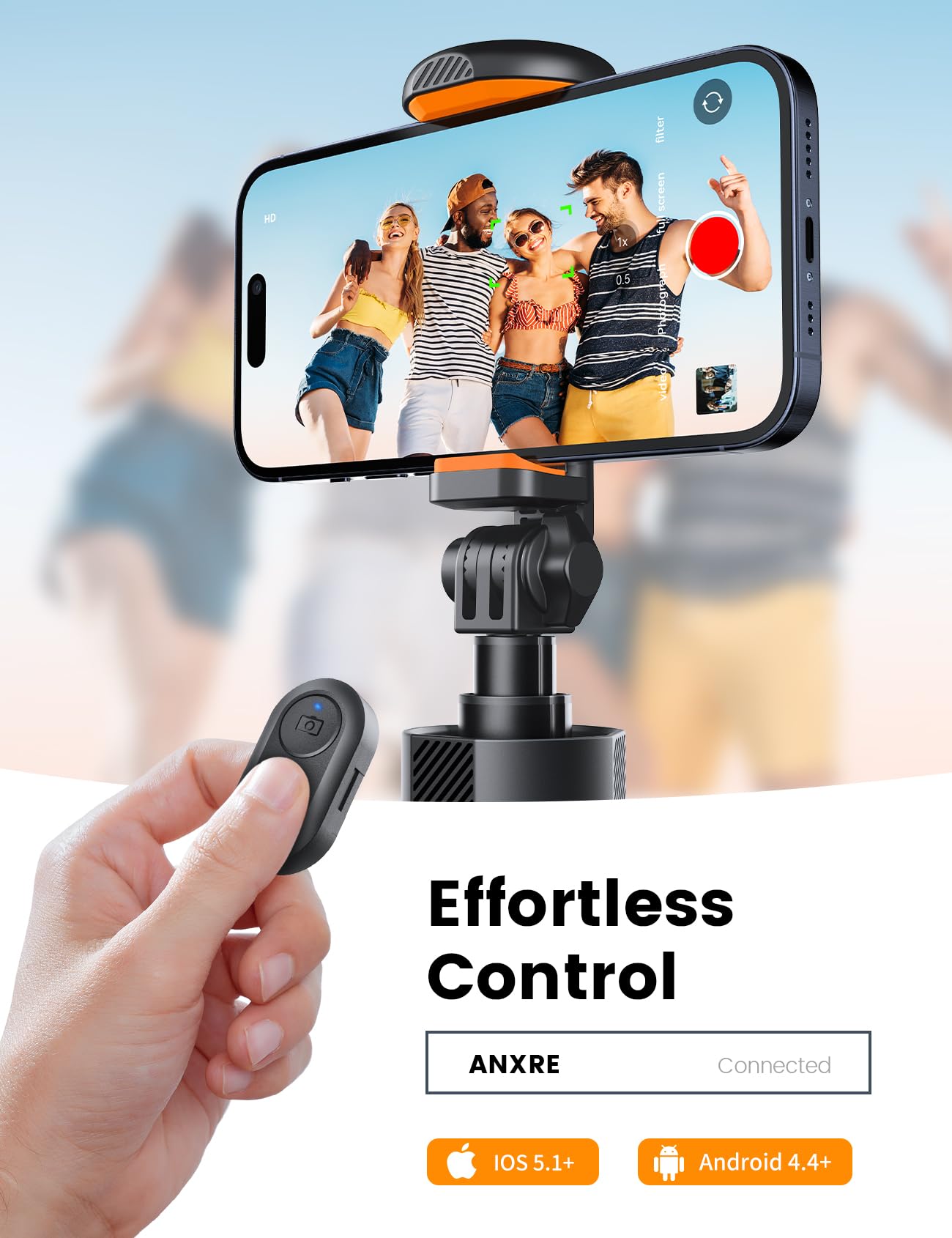 ANXRE 71" Phone Tripod, NT79 Extendable Selfie Stick Professional Video Accessories for Cell Phone＆Camera, Phone Tripod Stand Holder with Remote Compatible with iPhone Android, Camera - Medaid International