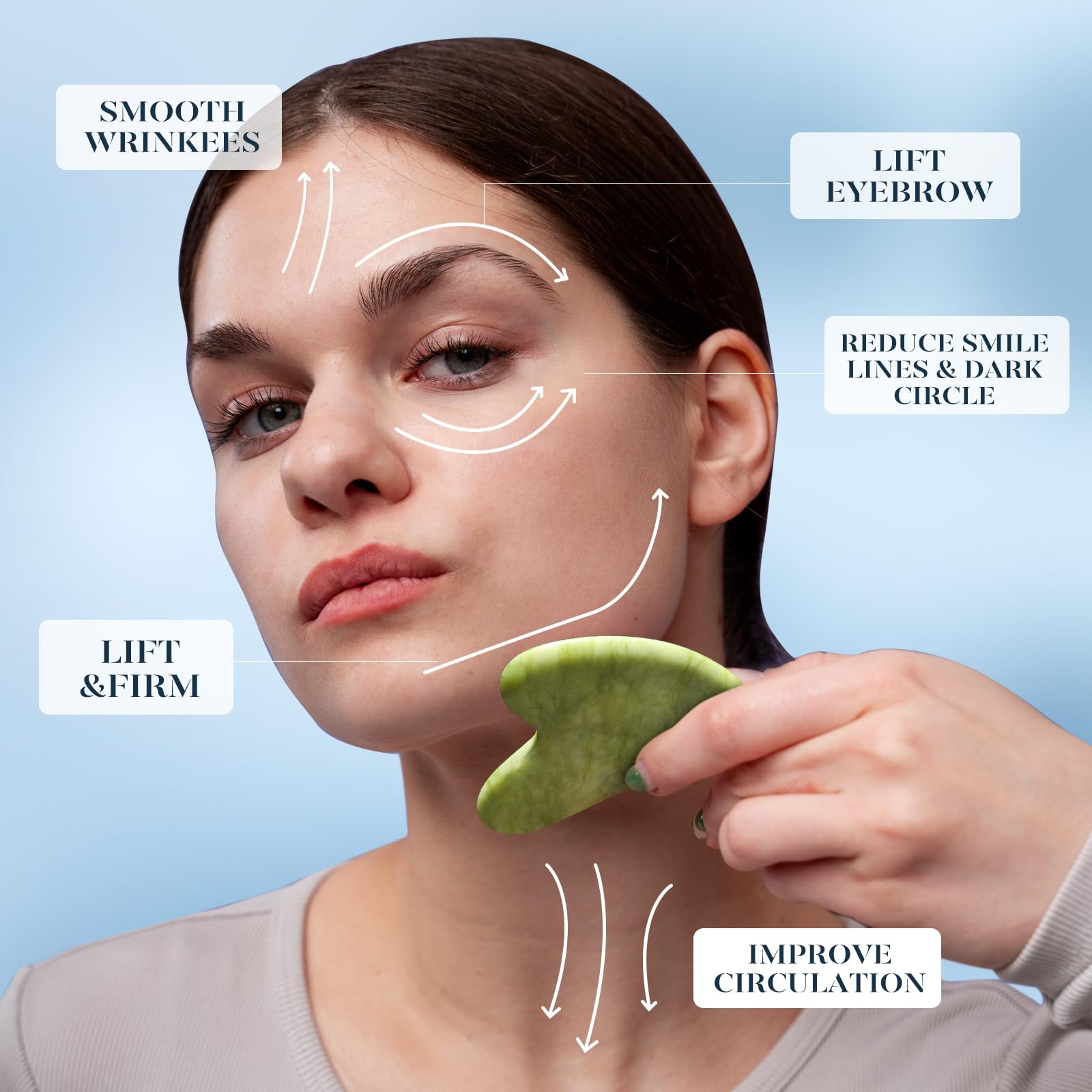 BAIMEI IcyMe Ice Roller for Face and Gua Sha Facial Tool Set, Ice Face Roller Reduces Puffiness Relieves Migraines Skin Care Tools, Self Care Gift for Women - Pink - Medaid International