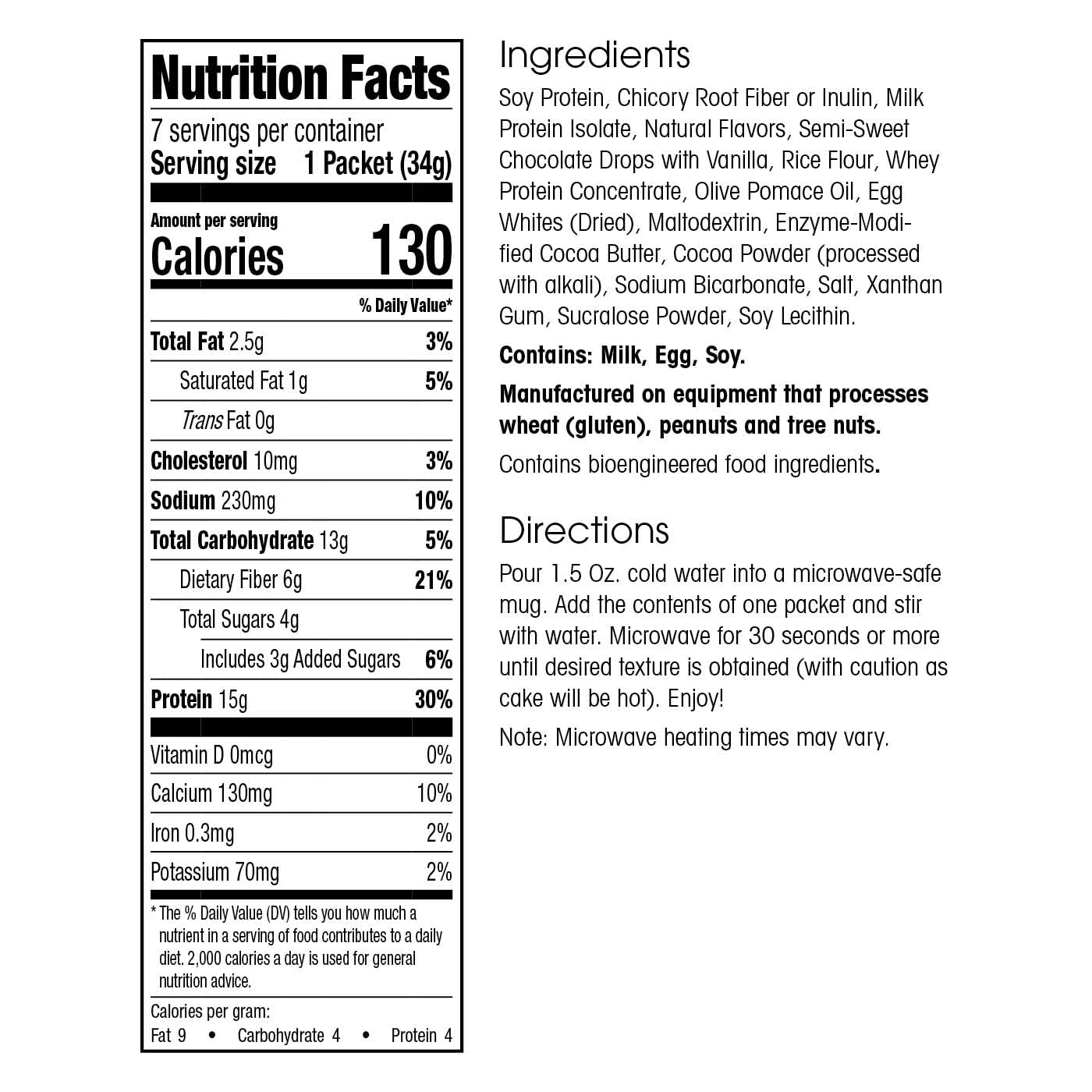 WonderSlim Protein Mug Cake, Chocolate Caramel, 6g Fiber, Low Sugar, Gluten Free (7ct) - Medaid International