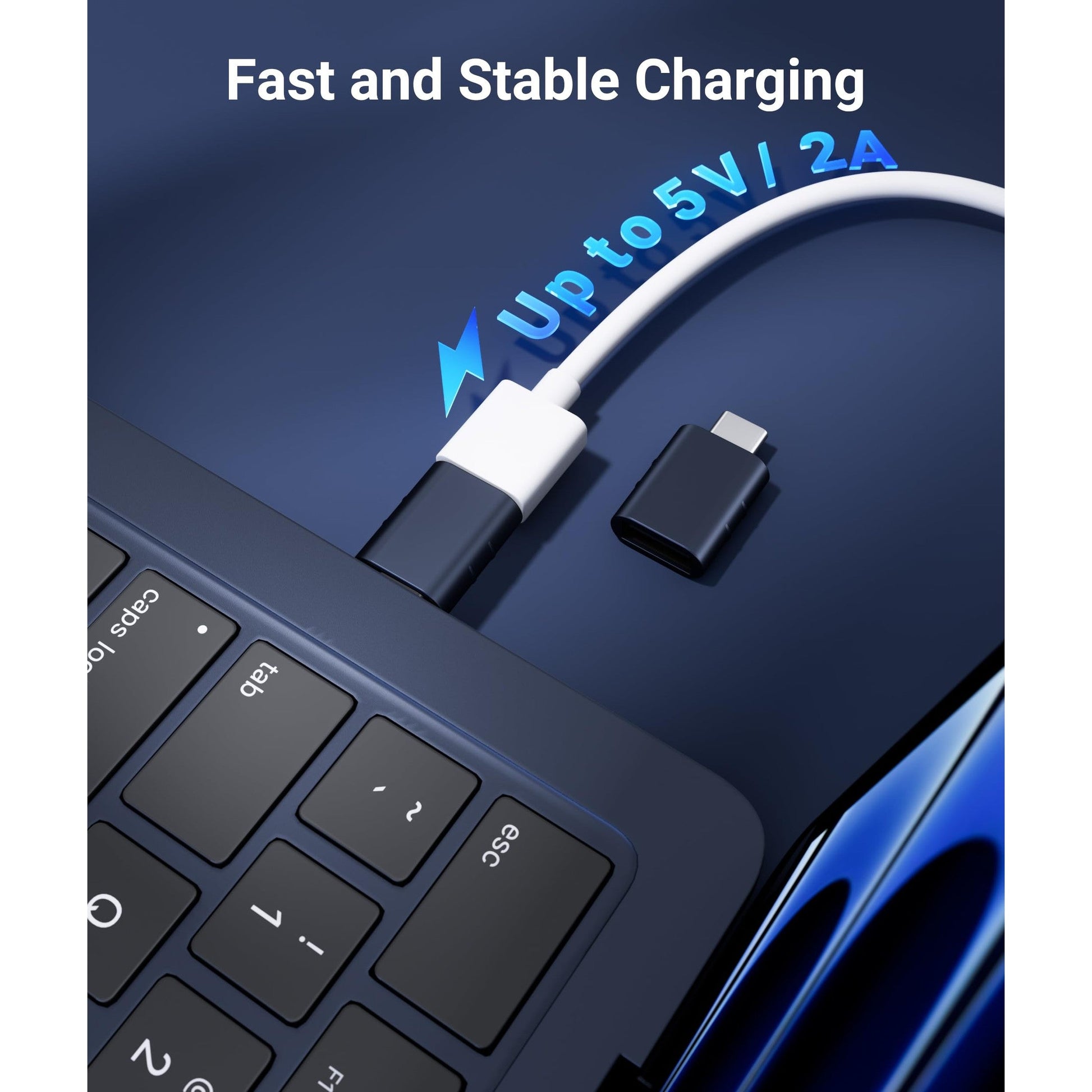 Syntech USB C to USB Adapter Pack of 2 USB C Male to USB3 Female Adapter Compatible with iPhone 17 Pro Max MacBook Pro Air 2024 iMac iPad mini Pro, Other Type C or Thunderbolt 4/3 Devices, Midnight - Medaid International