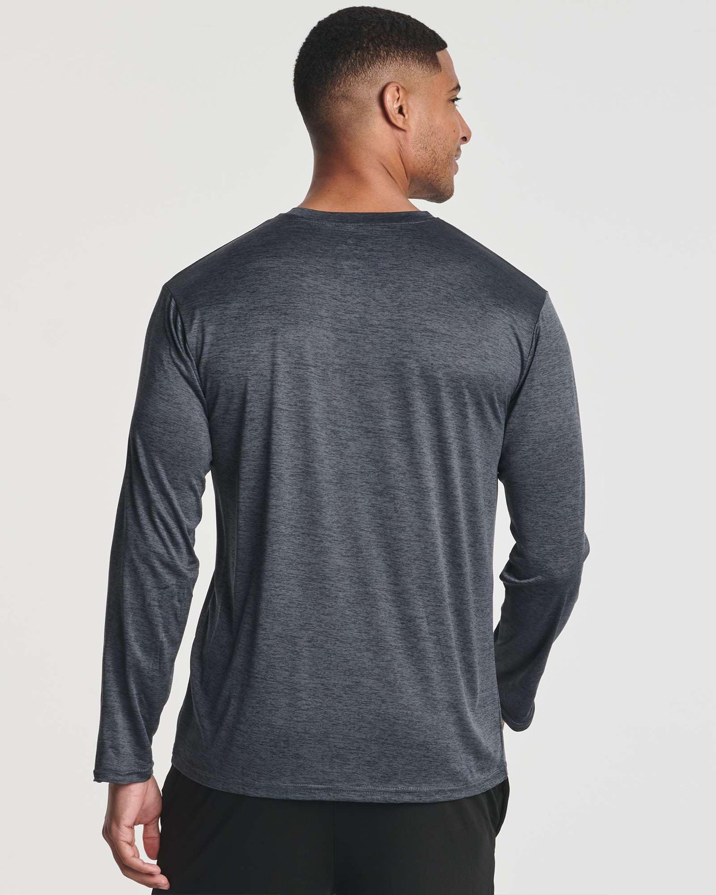 Real Essentials 4 Pack: Mens Long Sleeve Dry Fit T Shirts Hiking Fishing Workout Gym Work Sun UPF 50 Wicking Running Tee, Set 2, XX-Large - Medaid International