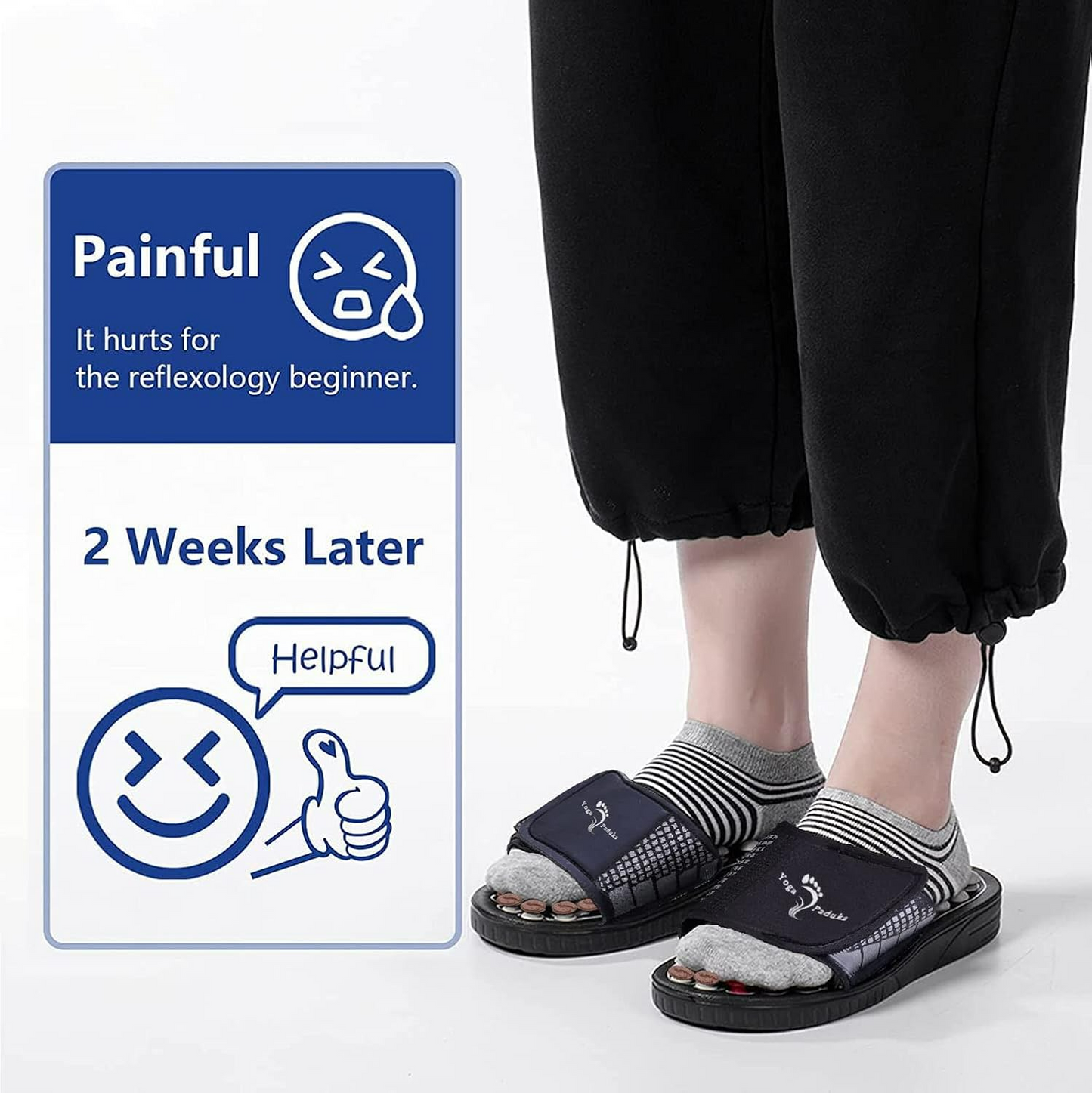Unisex Acupressure Therapy Slippers ‚Äì Pain Relief Foot Massager Sandals for Blood Circulation & Relaxation - Medaid International