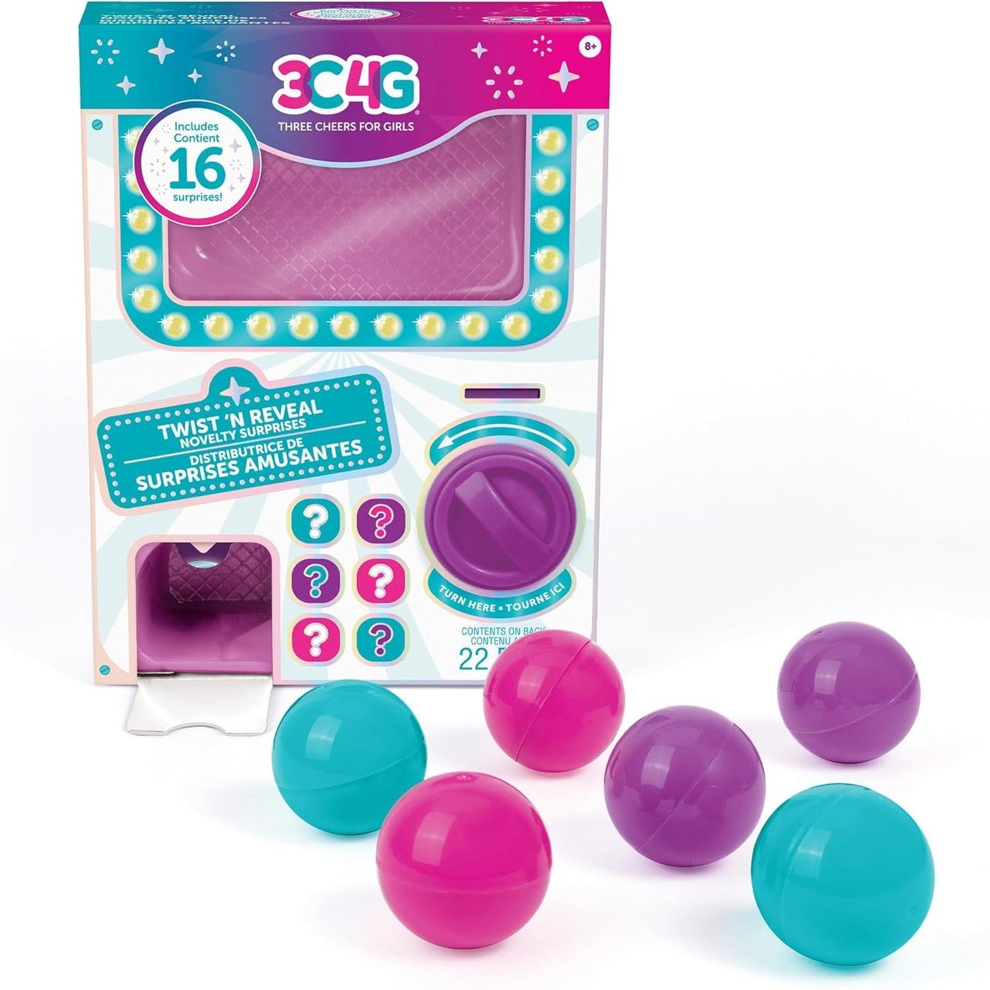 Twist 'N Reveal Novelty Surprises - Dispenses 16 Treasure - Medaid International