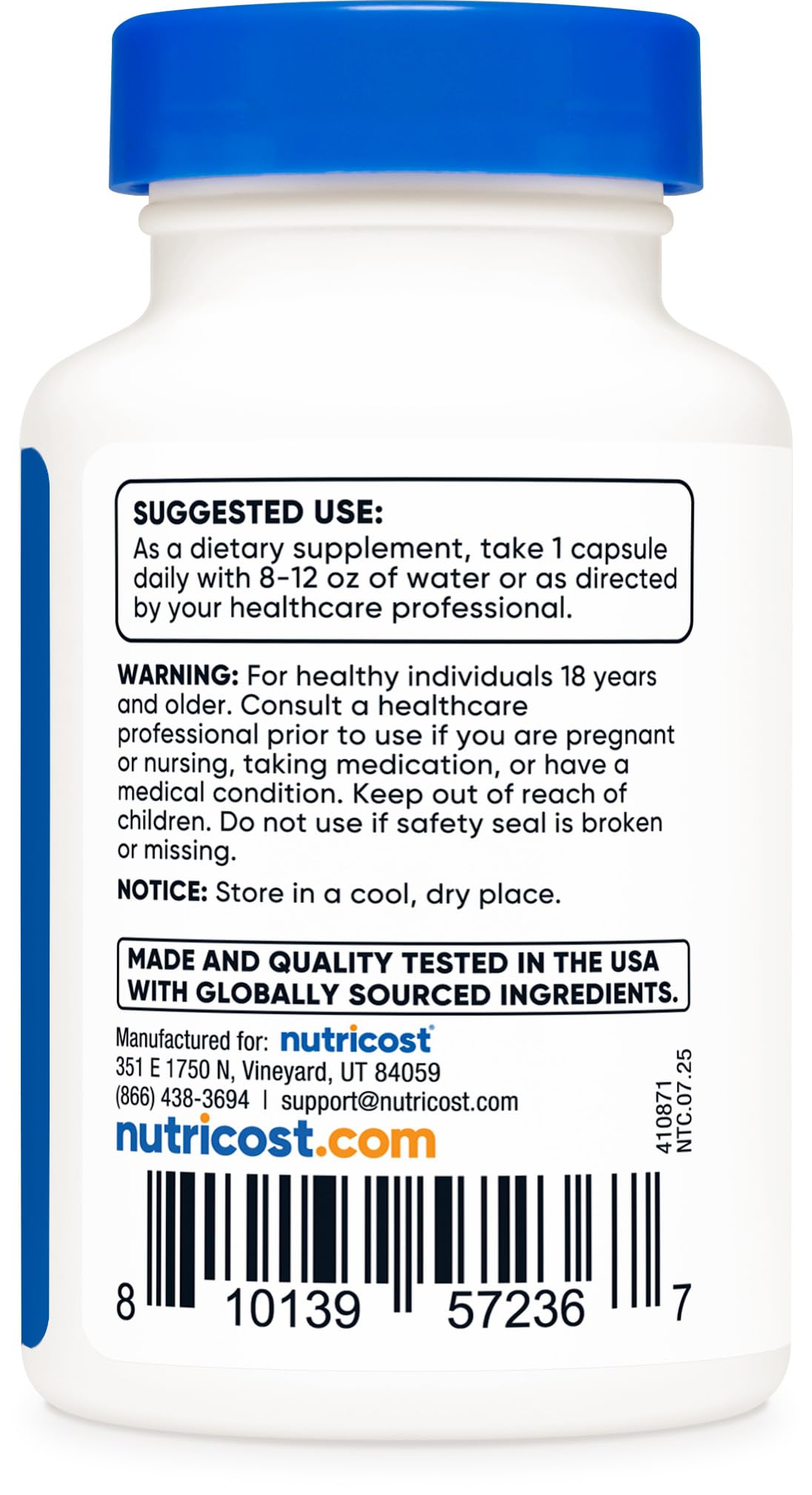 Nutricost Dihydroberberine Capsules (200mg, 60 Capsules) - More Bioavailable Metabolite of Berberine - Medaid International
