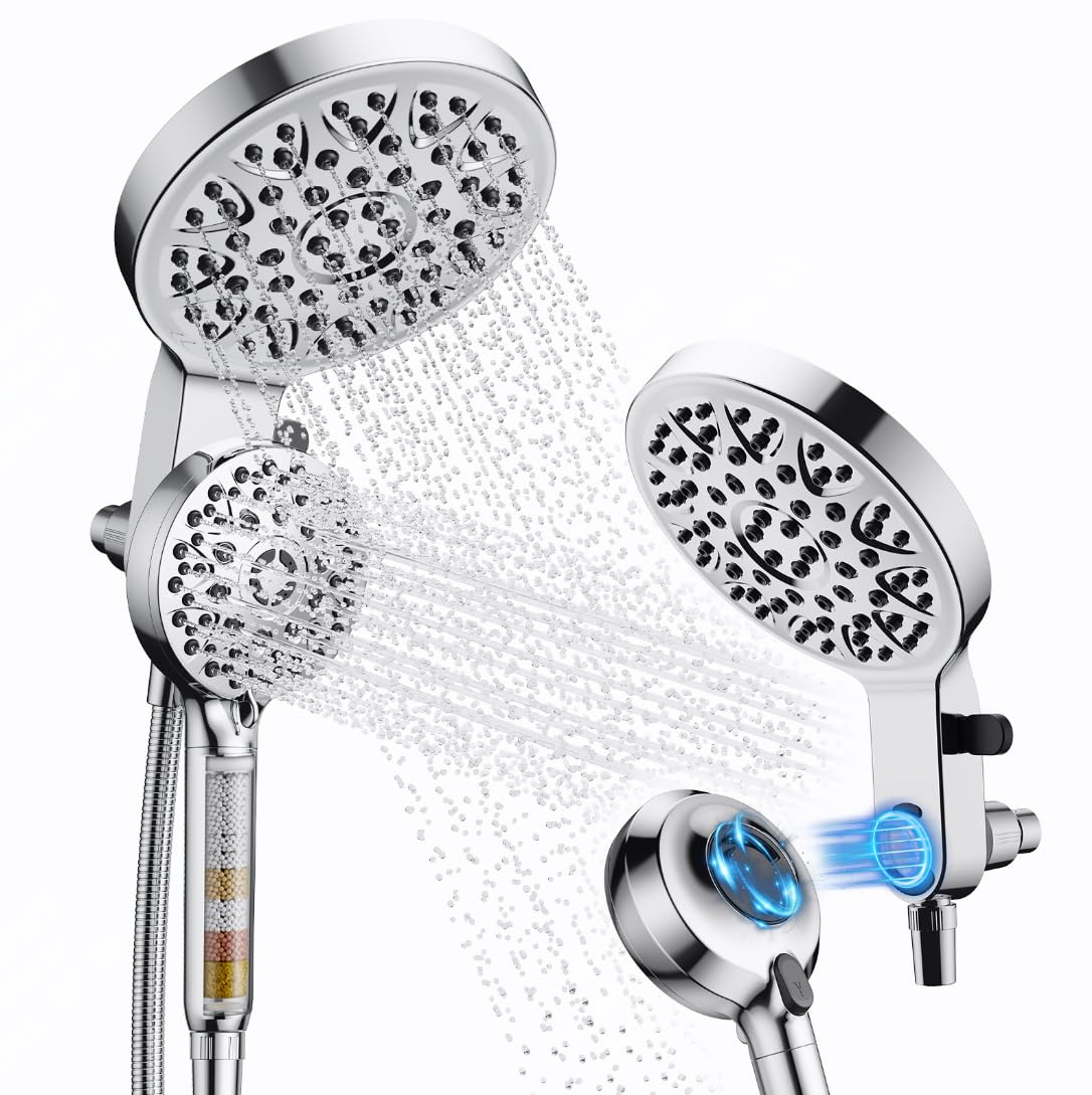 Magnetic Shower Head with Handheld,filtered shower head combo