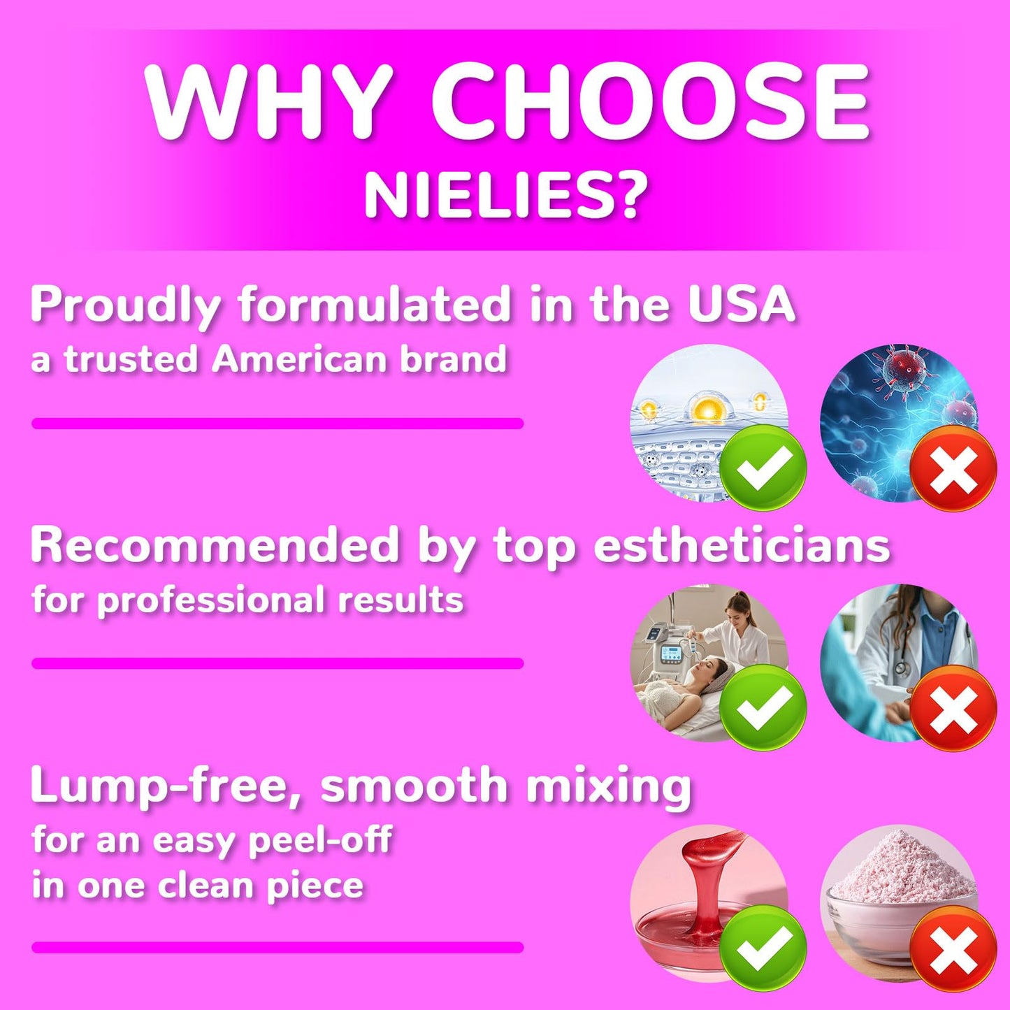 Nielies Jelly Mask for Facial Professional- Peel off Hydro Face Mask Powder for Hydrating & Cleaning - 23 Fl oz (24k) - Medaid International