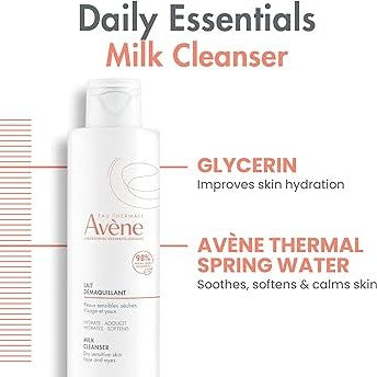 Avene milk cleanser for dry sensitive skin 200ml
