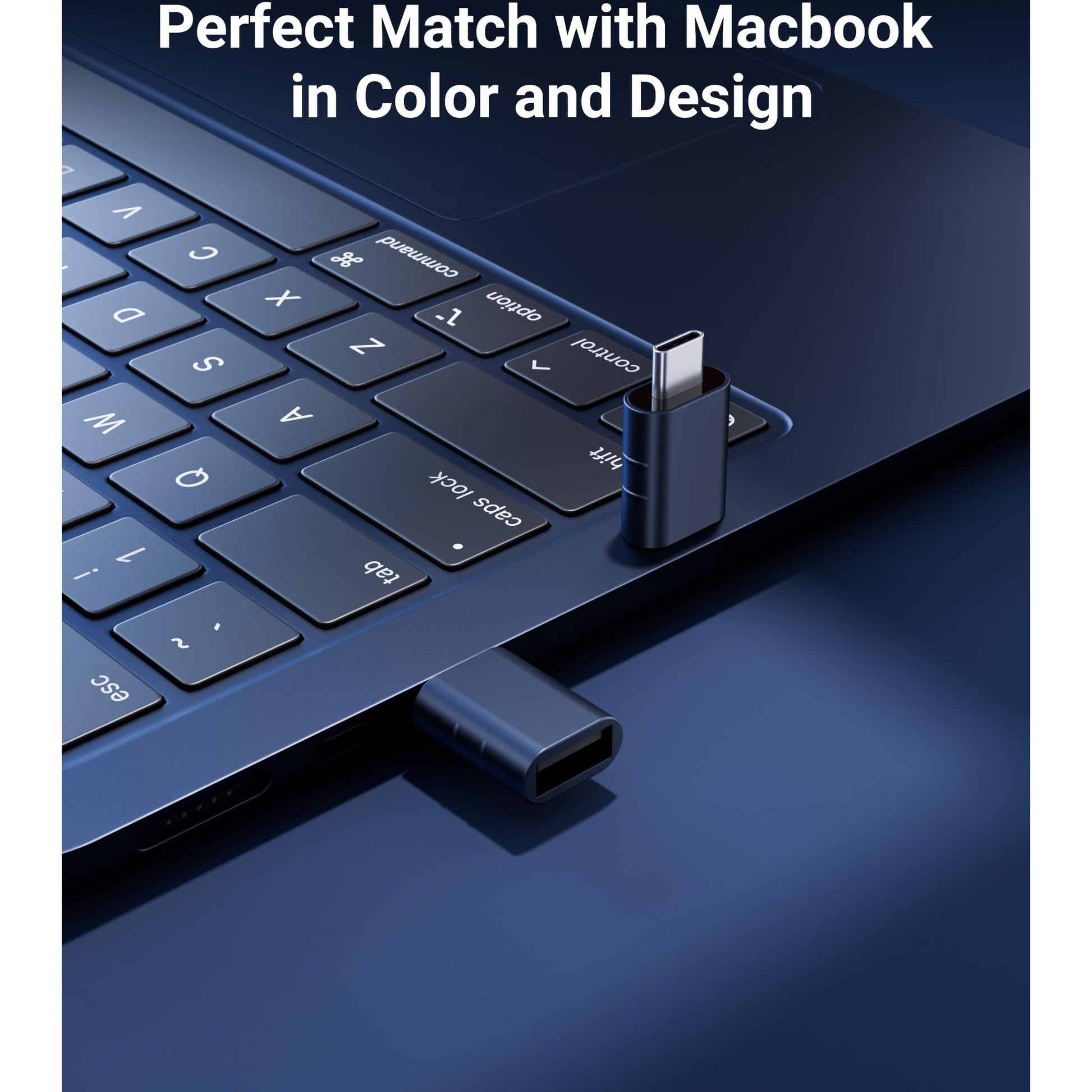 Syntech USB C to USB Adapter Pack of 2 USB C Male to USB3 Female Adapter Compatible with iPhone 17 Pro Max MacBook Pro Air 2024 iMac iPad mini Pro, Other Type C or Thunderbolt 4/3 Devices, Midnight - Medaid International