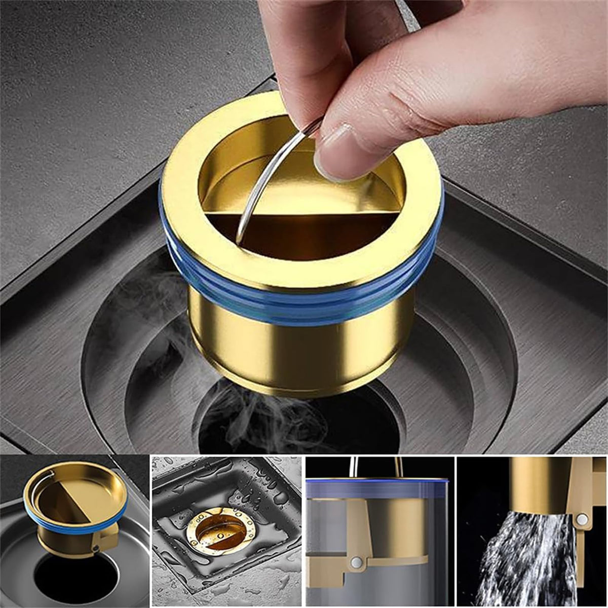 Terrifi 2 Pack Sewer Floor Leaky Stinking Core, Toilet Drain Deodorizing Shower Backflow Preventer, Suitable For Pipes Tubes In Bathroom Kitchen