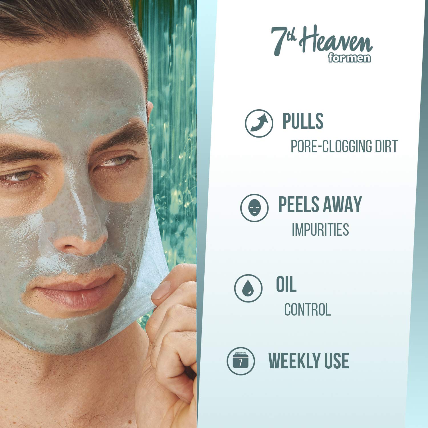 Montagne Jeunesse New For Men Spearmint Deep Pore Cleansing Peel Off Mask .3 floz - Medaid International