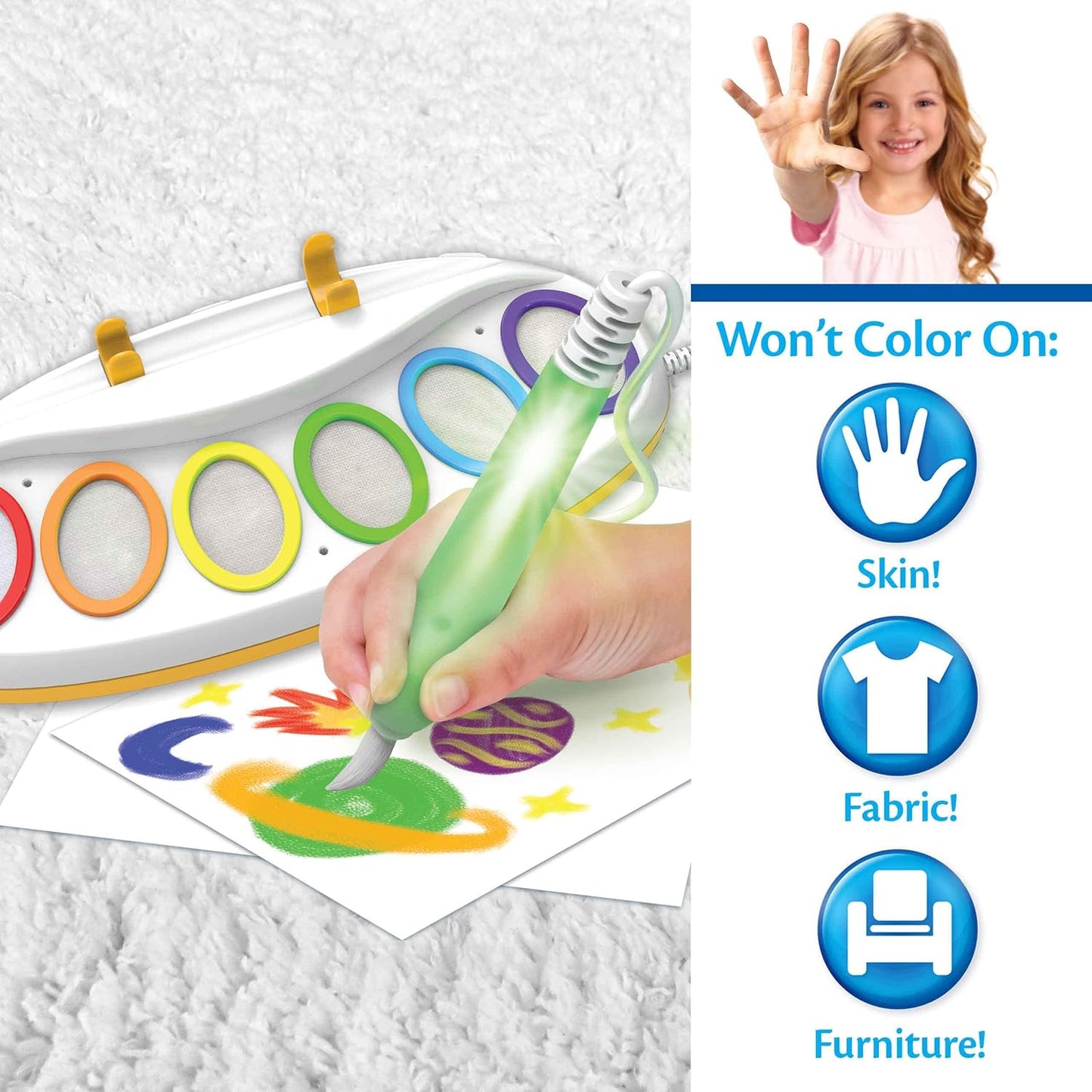 Original Crayola Color Wonder Magic Light Brush, Magic Brush for Stain-free Painting, Gift Idea for Children