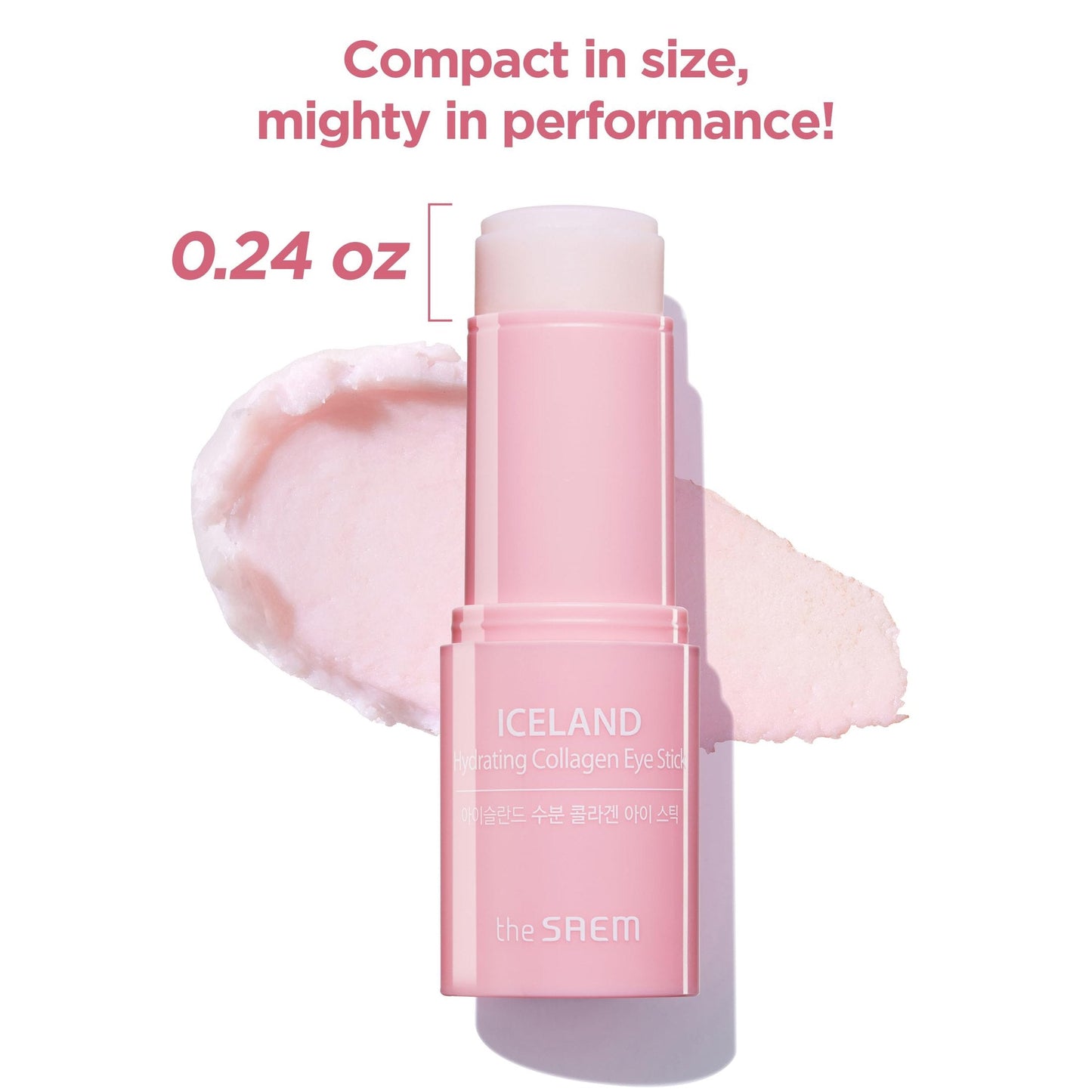THESAEM Iceland Hydrating Collagen Eye Stick 0.24oz - Anti-wrinkle Moisturizing Eye Balm for Saggy Skin – Under Eye Treatment - Balm to Smooth Skin Texture - Rose Scent - Medaid International