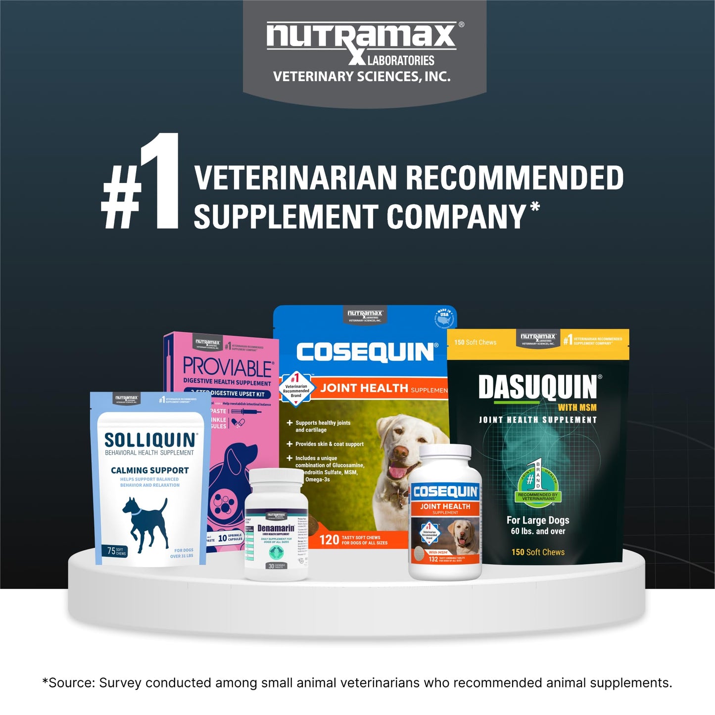 Nutramax Dasuquin for Large Dogs, Joint Health Supplement, Contains Glucosamine for Dogs, Plus Chondroitin, ASU and More, Supports Healthy Joints, Soft Chews, 84 Count